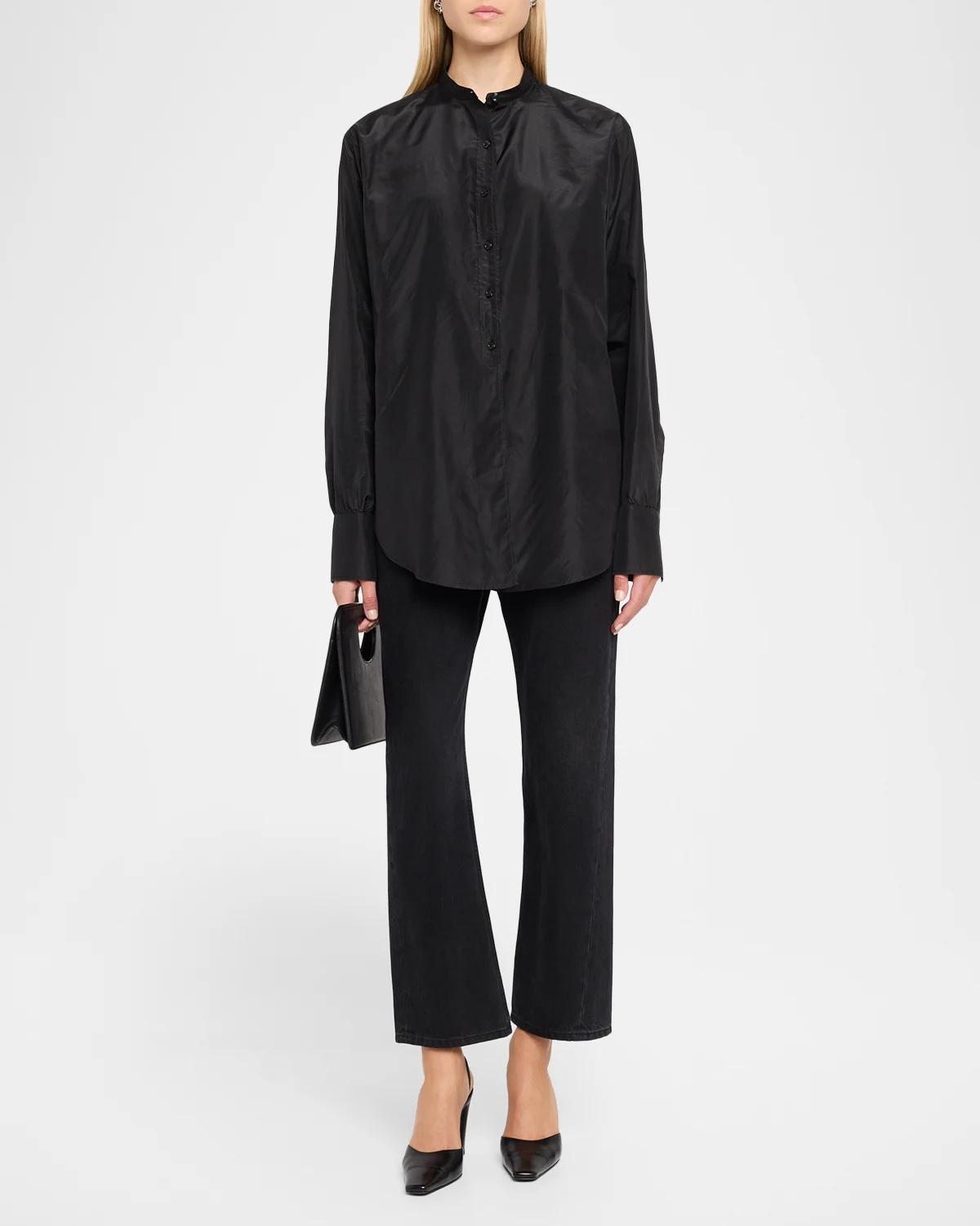 Lula Silk Taffeta Button-Down Top - thumbnail 2