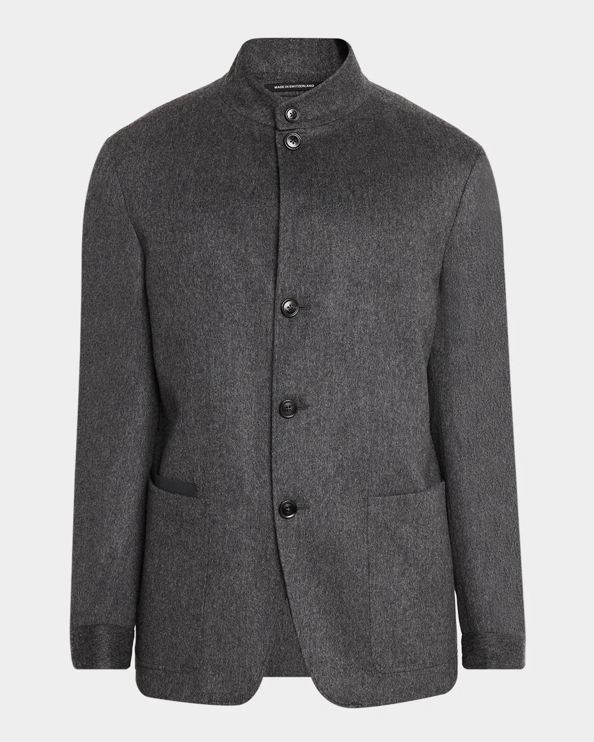 ZEGNA 남성 일 콘테 오아시 캐시미어 자켓