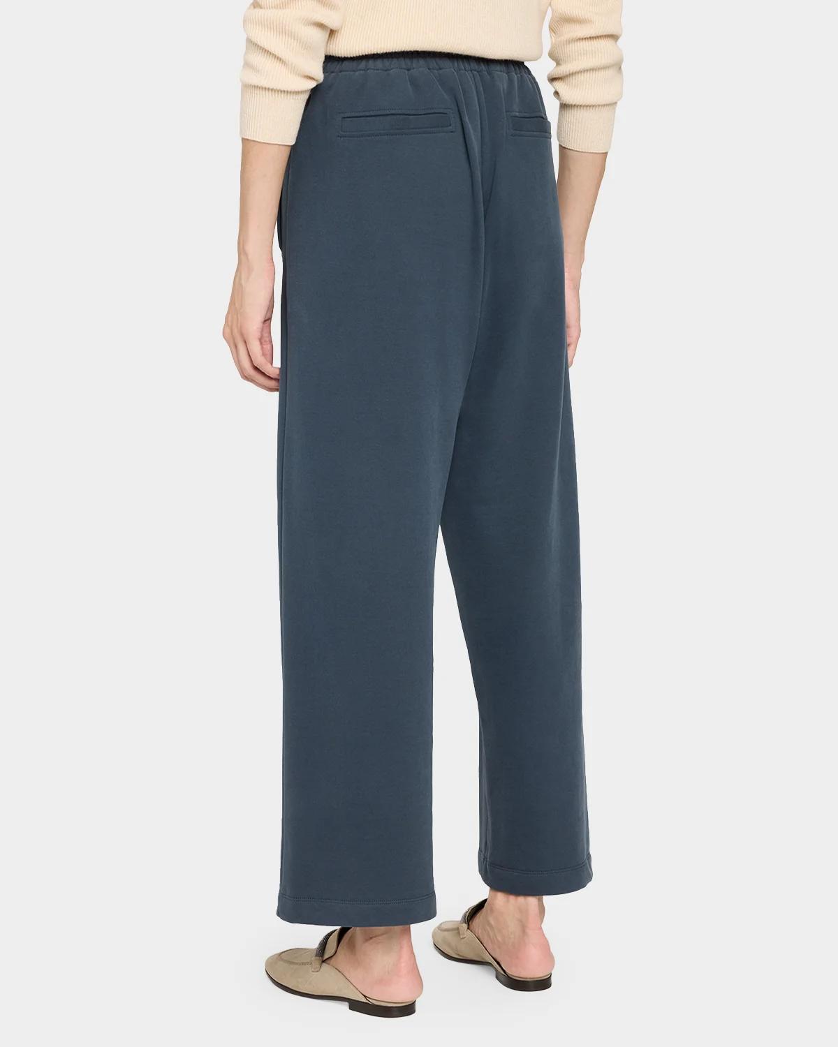 Smooth Cotton Fleece Ankle Sweatpants - thumbnail 3