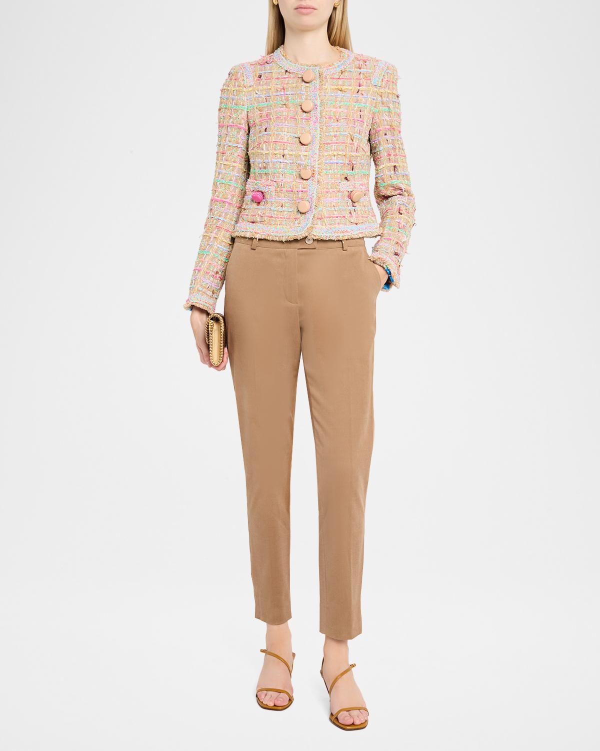 Straight Leg Cotton Stretch Pants - thumbnail 2