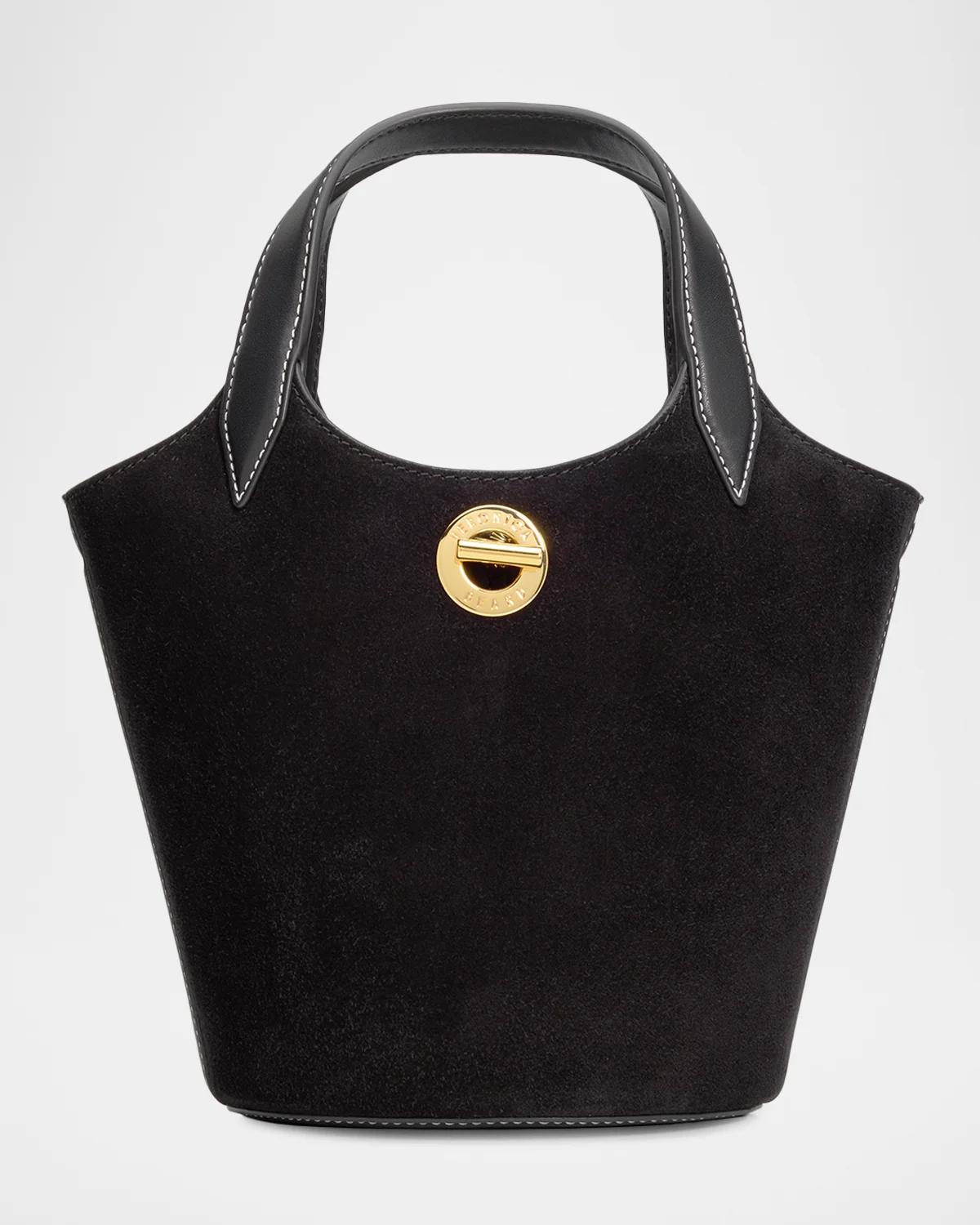 Veronica Beard Anchor Suede Top-Handle Bag | Neiman Marcus