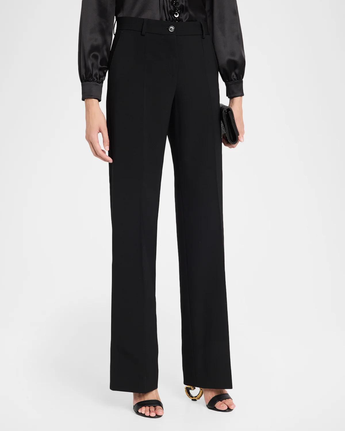 Micro Canette Straight-Leg Trousers - thumbnail 4