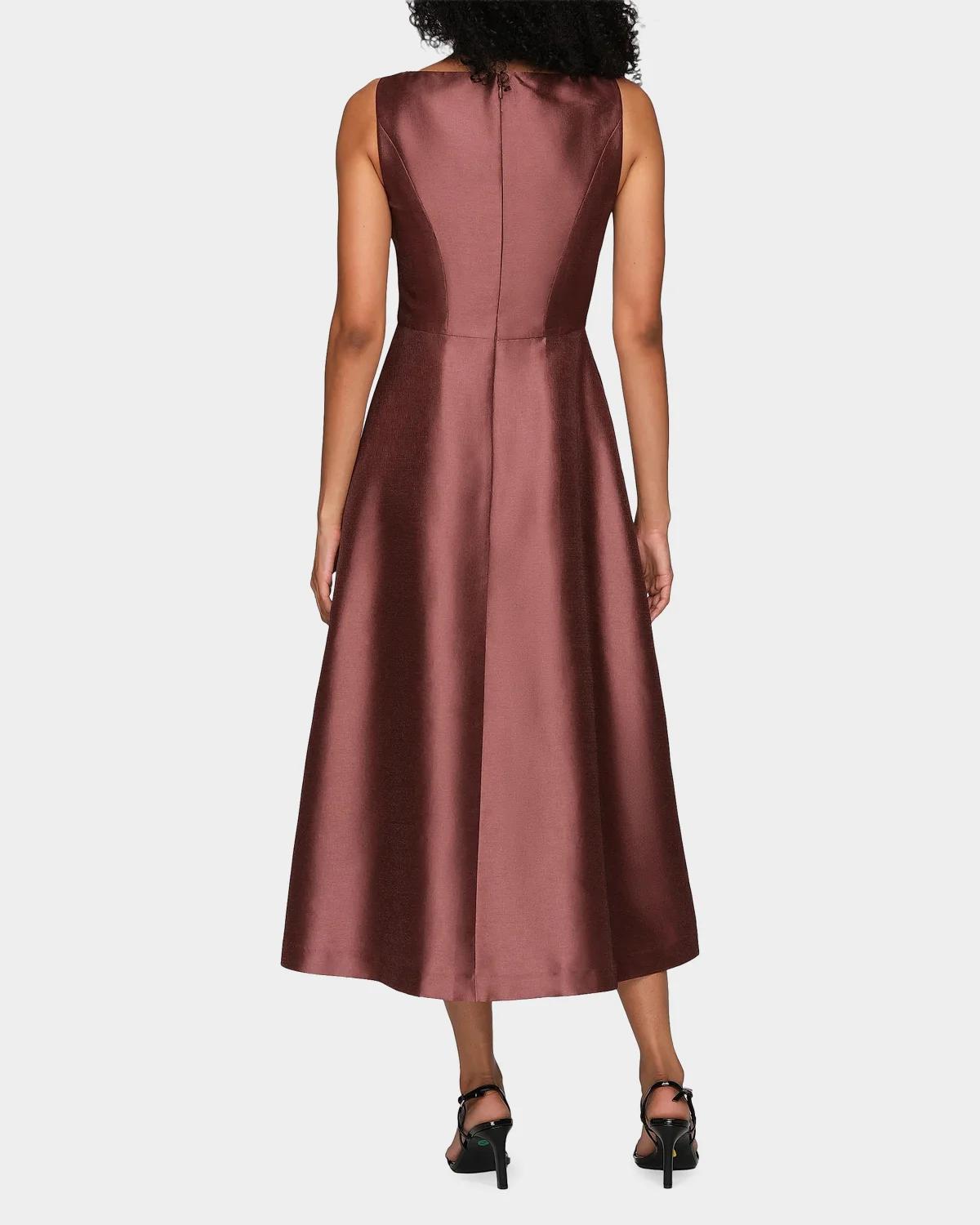 Blakely Border Print Tea-Length Cocktail Dress - thumbnail 3