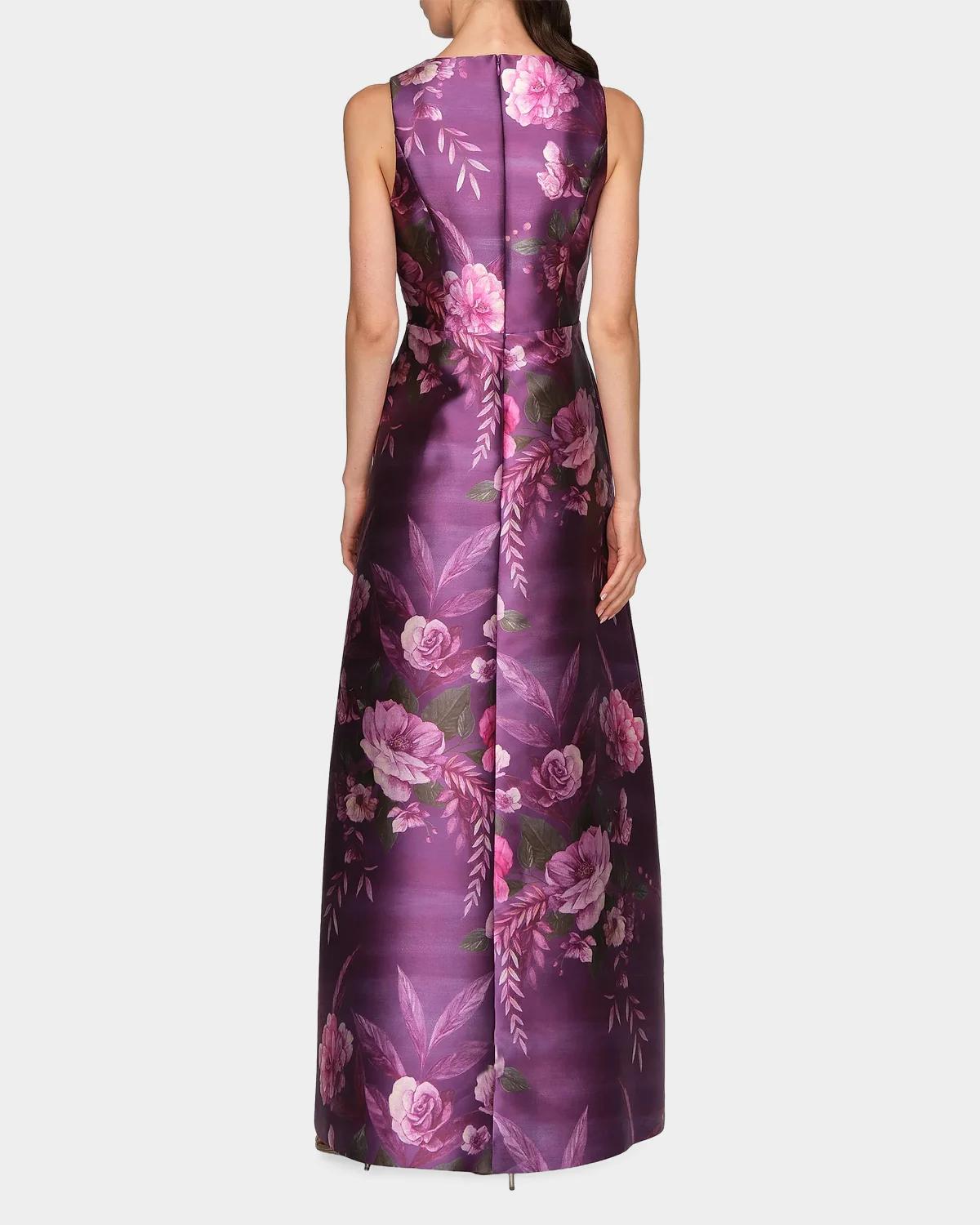 Rosalind Floral V-Neck Gown - thumbnail 3