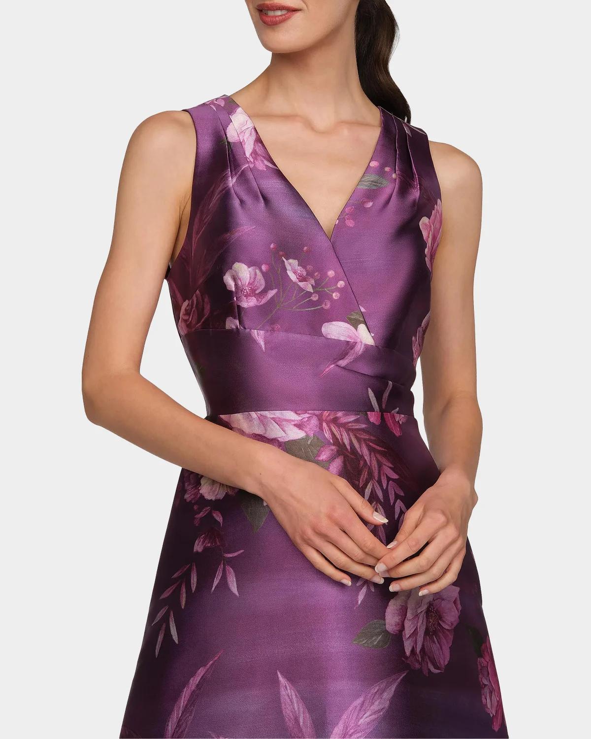 Rosalind Floral V-Neck Gown - thumbnail 6