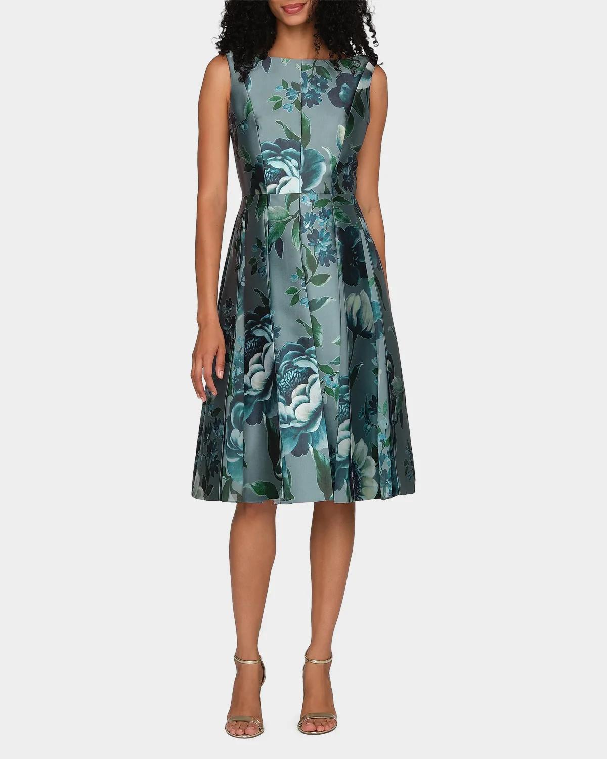 Anatasia Peony Print Midi Dress - thumbnail 4