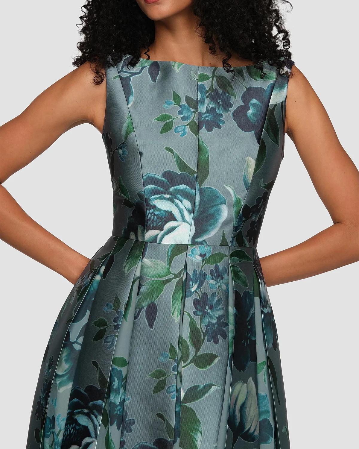 Anatasia Peony Print Midi Dress - thumbnail 6