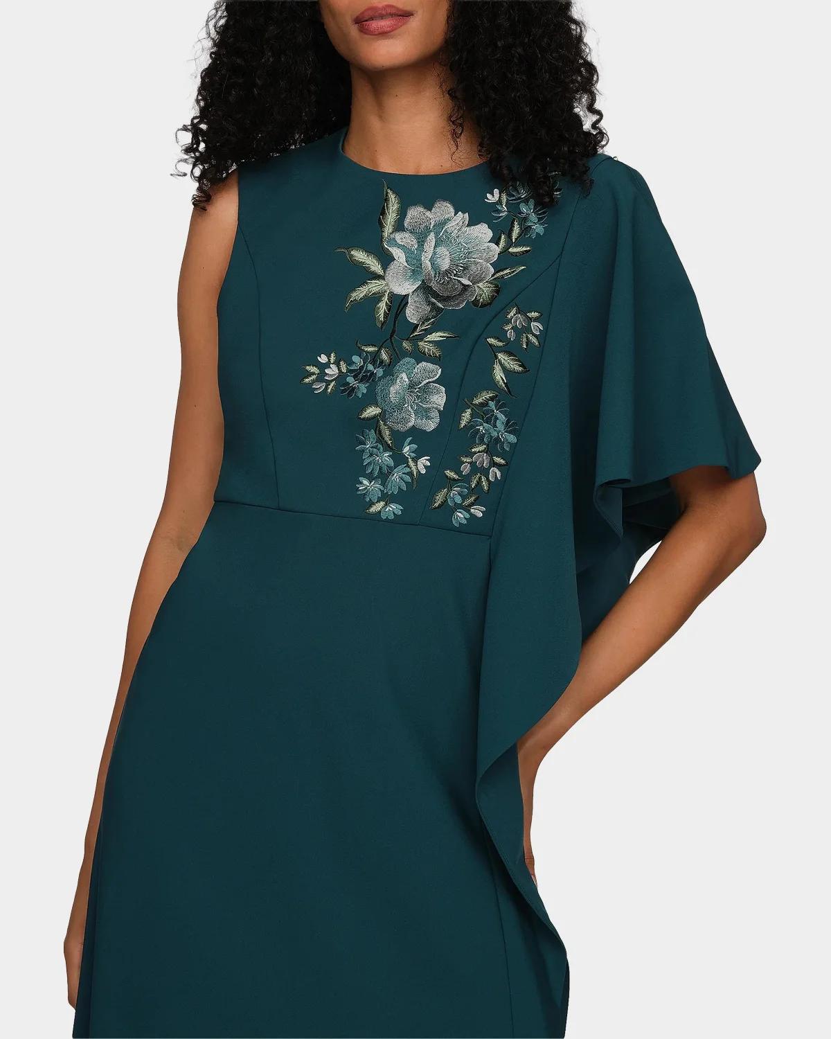 Alisha Floral-Embroidered Caftan Gown - thumbnail 6
