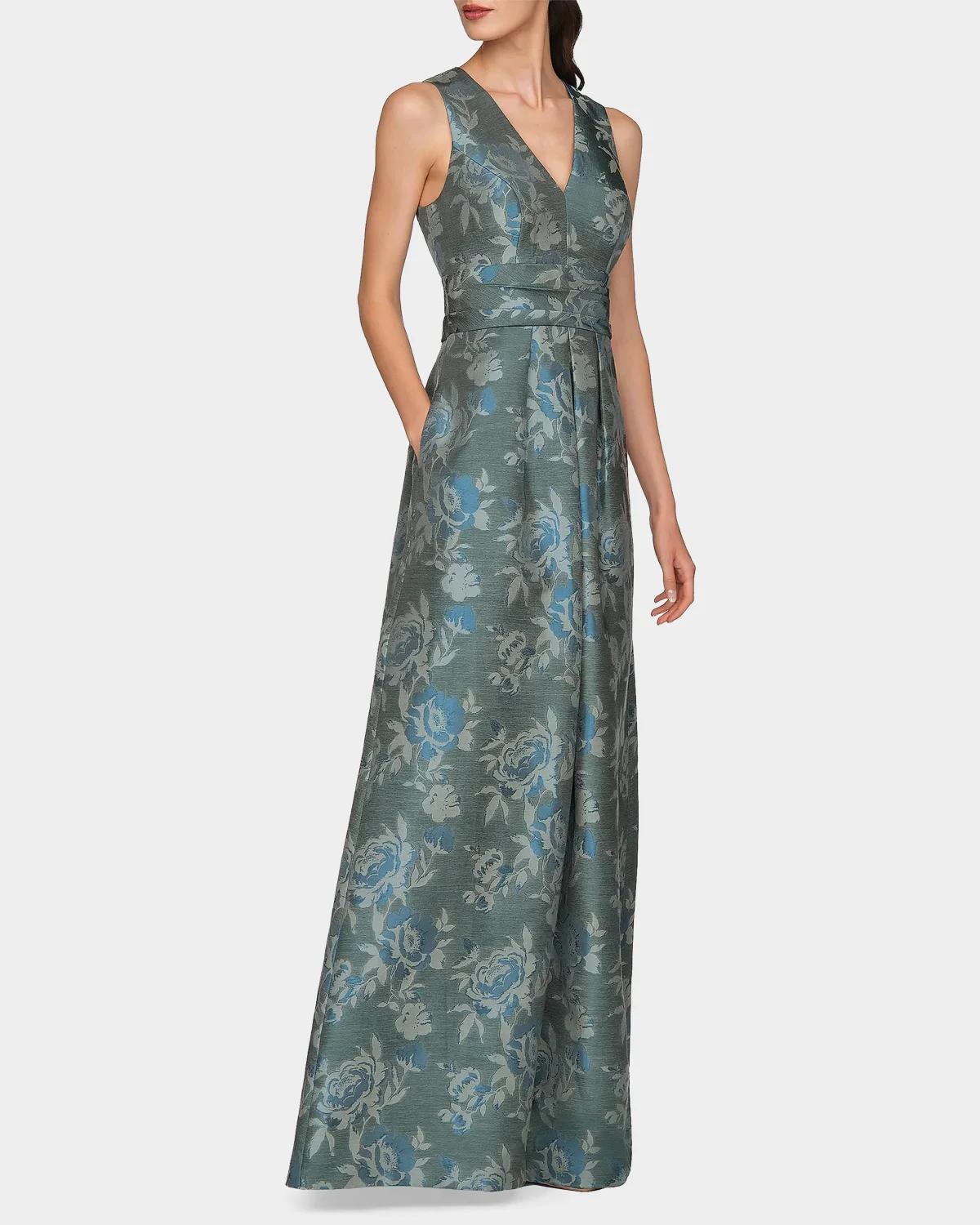 Cameron Floral A-Line Gown - thumbnail 4