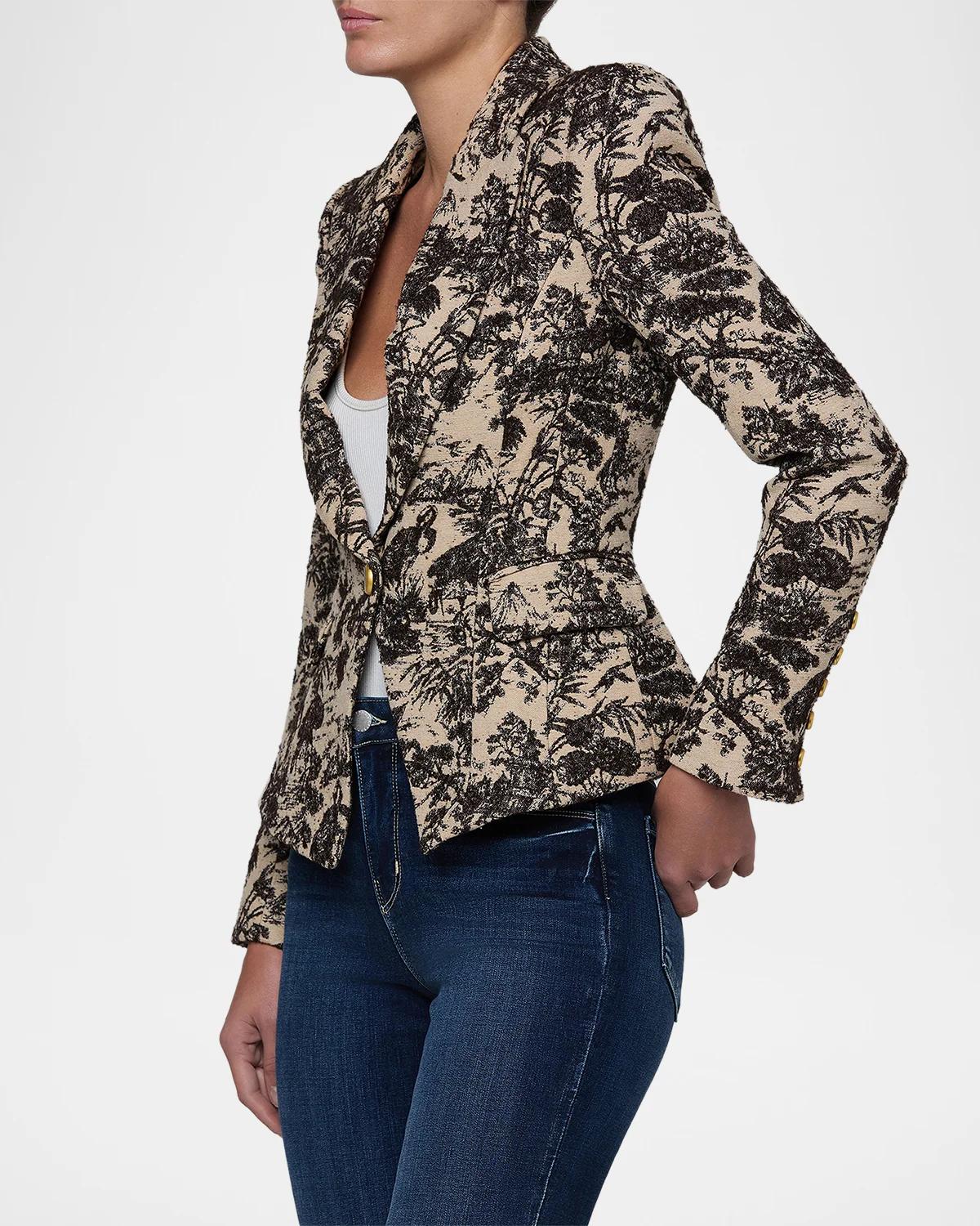 Kaisley Jacquard Toile Blazer - thumbnail 4