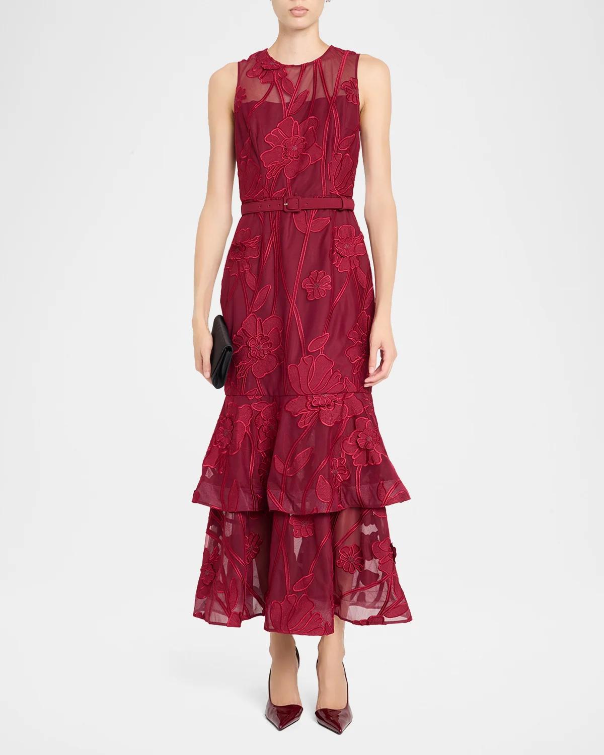 Anna Grand Fleur Sleeveless Evening Dress - thumbnail 2