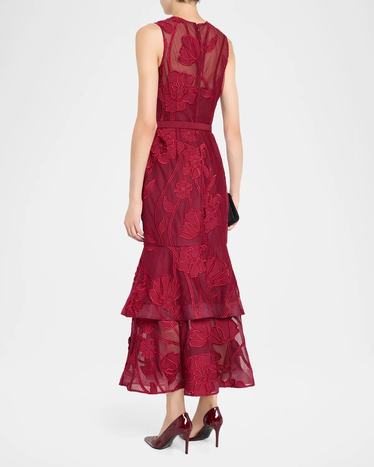 Anna Grand Fleur Sleeveless Evening Dress - thumbnail 3