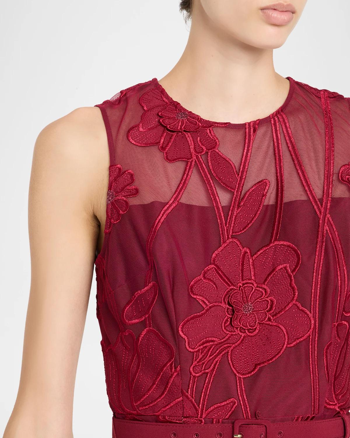 Anna Grand Fleur Sleeveless Evening Dress - thumbnail 5