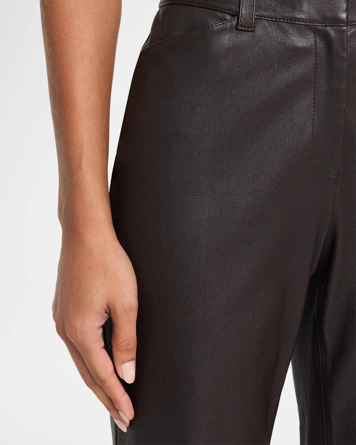 Bond Straight-Leg Leather Pants - thumbnail 5
