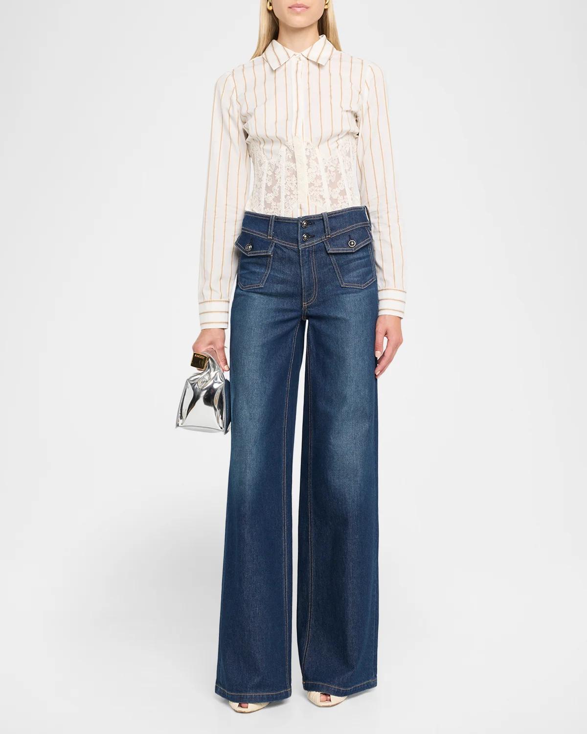 Ciara High-Rise Wide-Leg Jeans - thumbnail 2