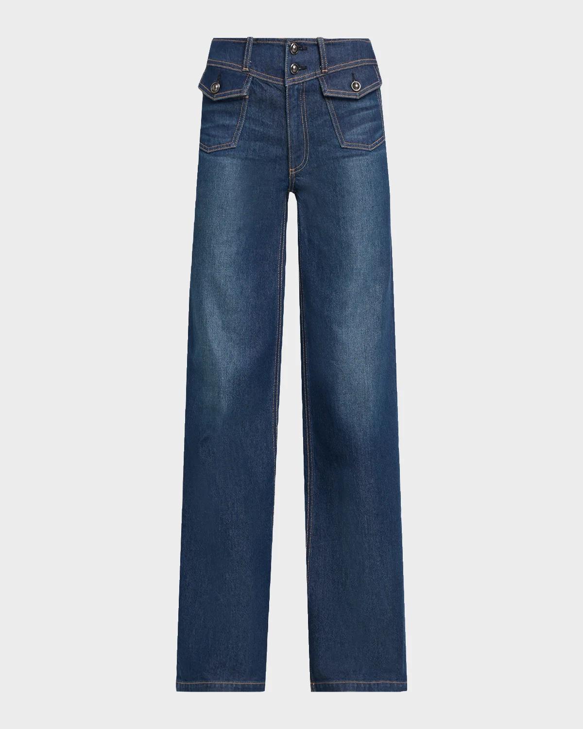 Ciara High-Rise Wide-Leg Jeans
