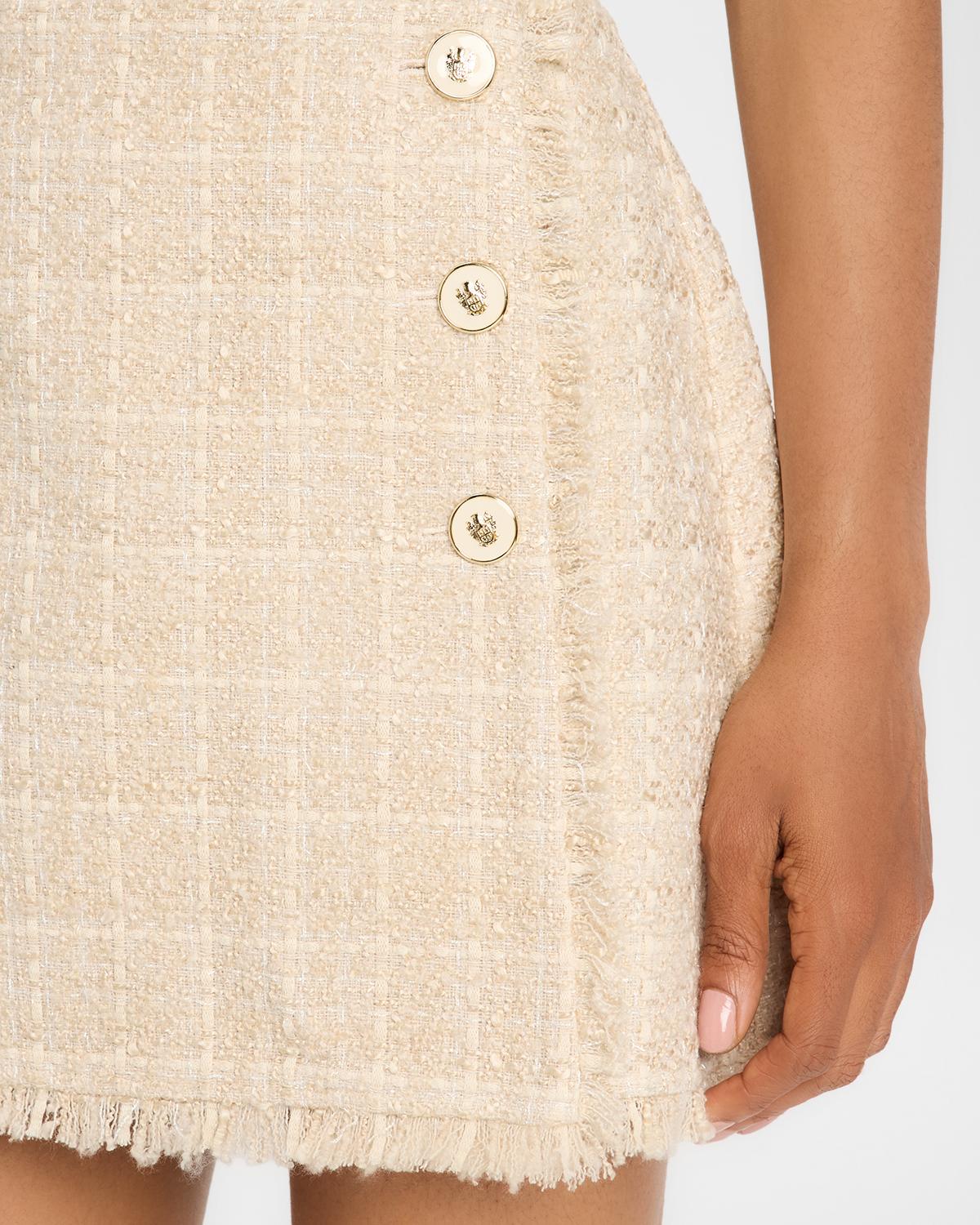 Tweed Wrap Mini Skirt - thumbnail 5