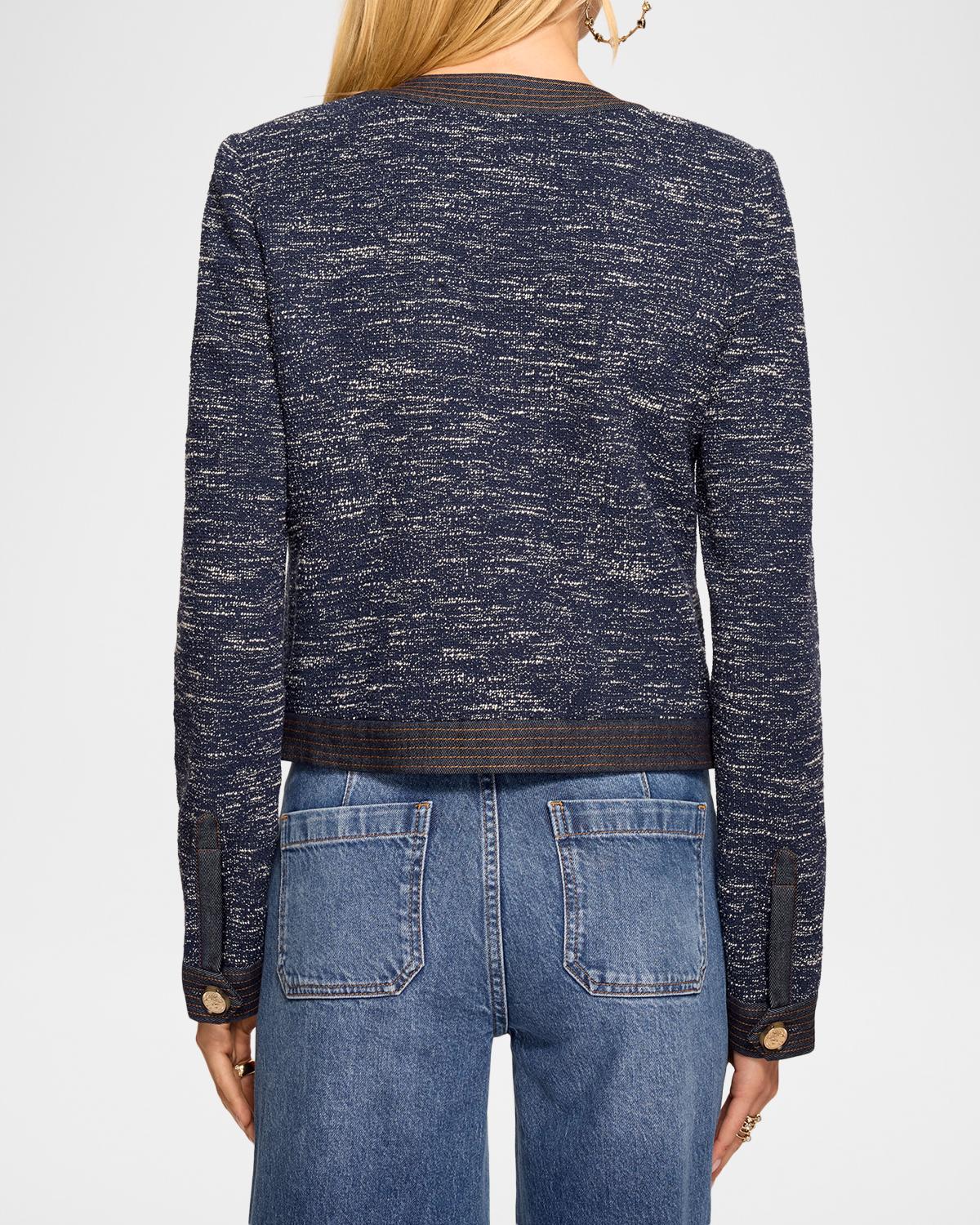 Delia Tweed Cropped Jacket - thumbnail 3
