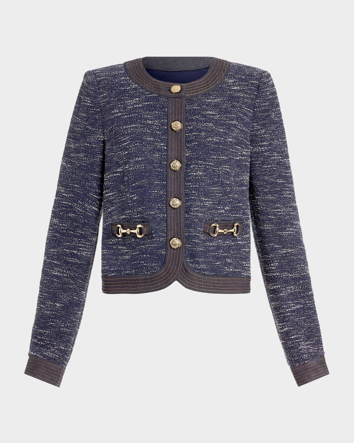 Delia Tweed Cropped Jacket