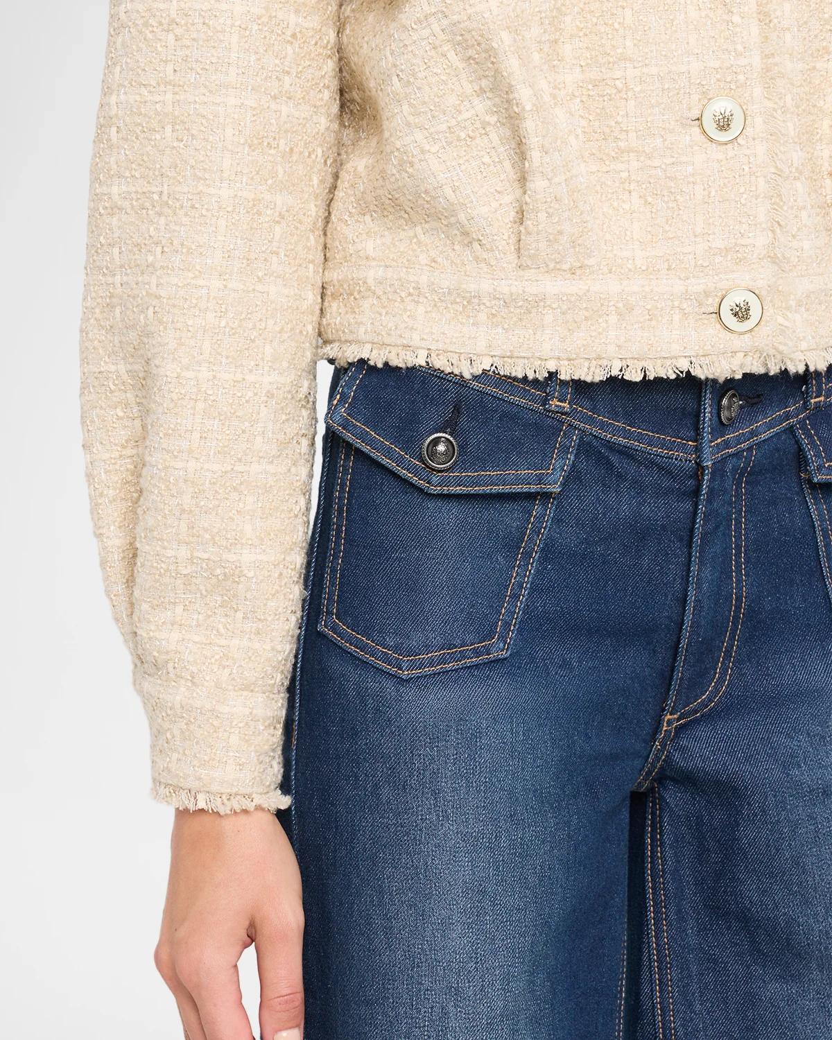 Wendy Cropped Boucle Jacket - thumbnail 5
