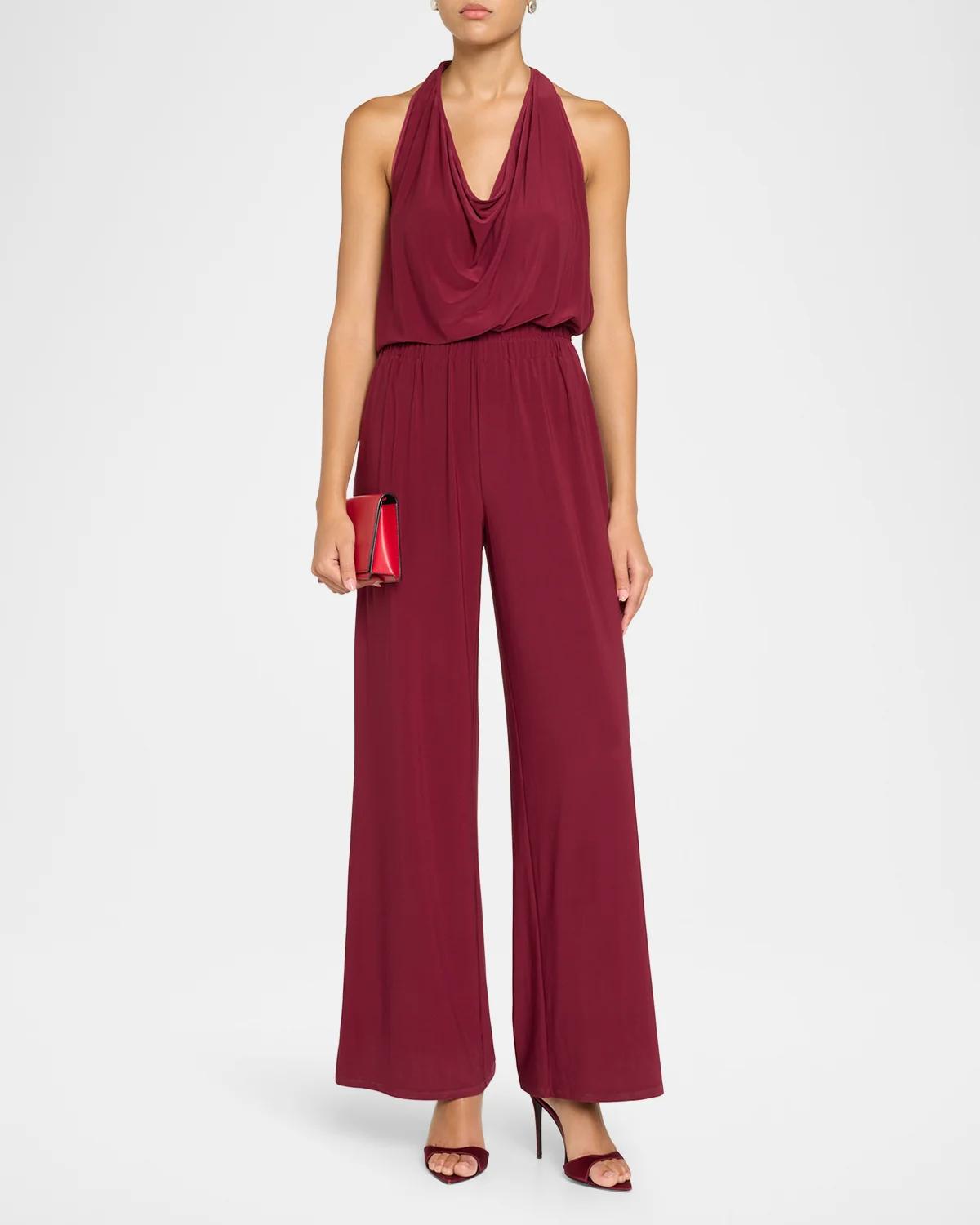 Stephanie Halterneck Jersey Jumpsuit - thumbnail 2