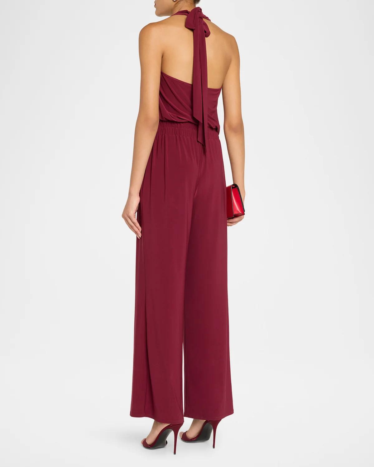 Stephanie Halterneck Jersey Jumpsuit - thumbnail 3