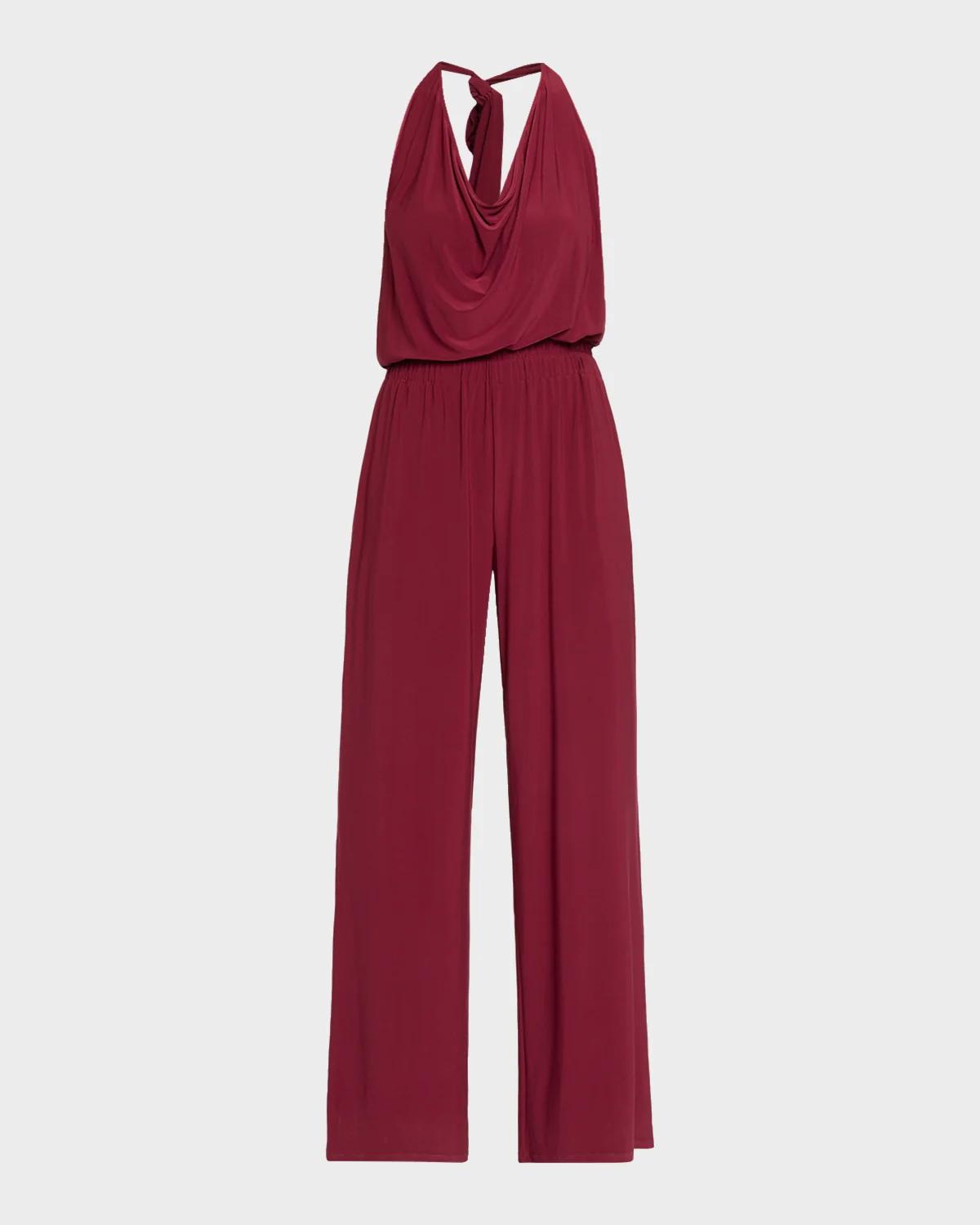 Stephanie Halterneck Jersey Jumpsuit