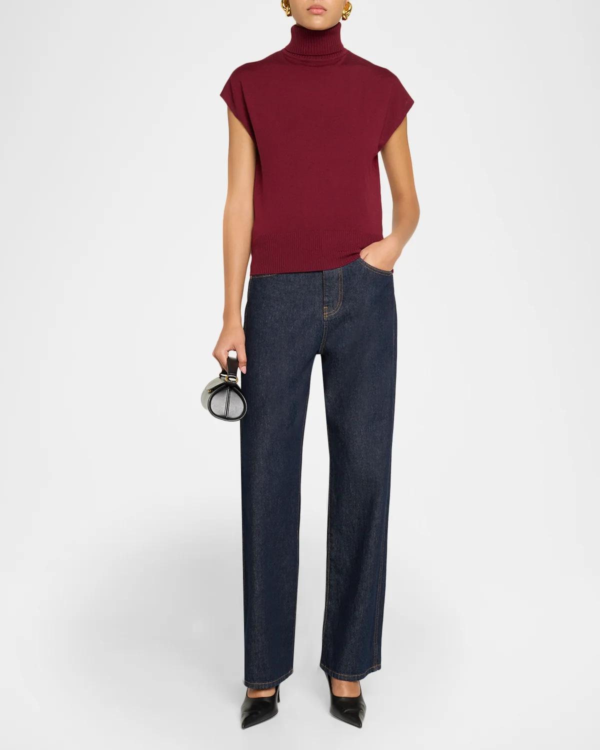 Natalie Cap-Sleeve Wool Sweater - thumbnail 2