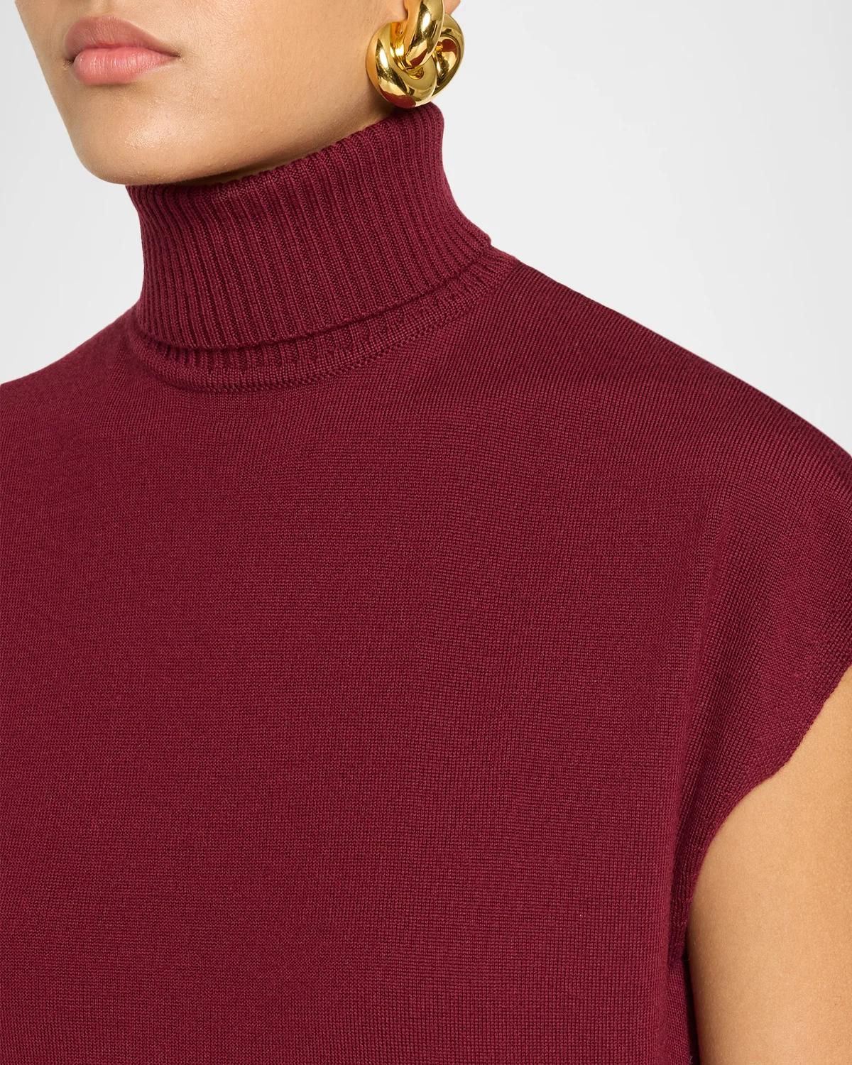 Natalie Cap-Sleeve Wool Sweater - thumbnail 5
