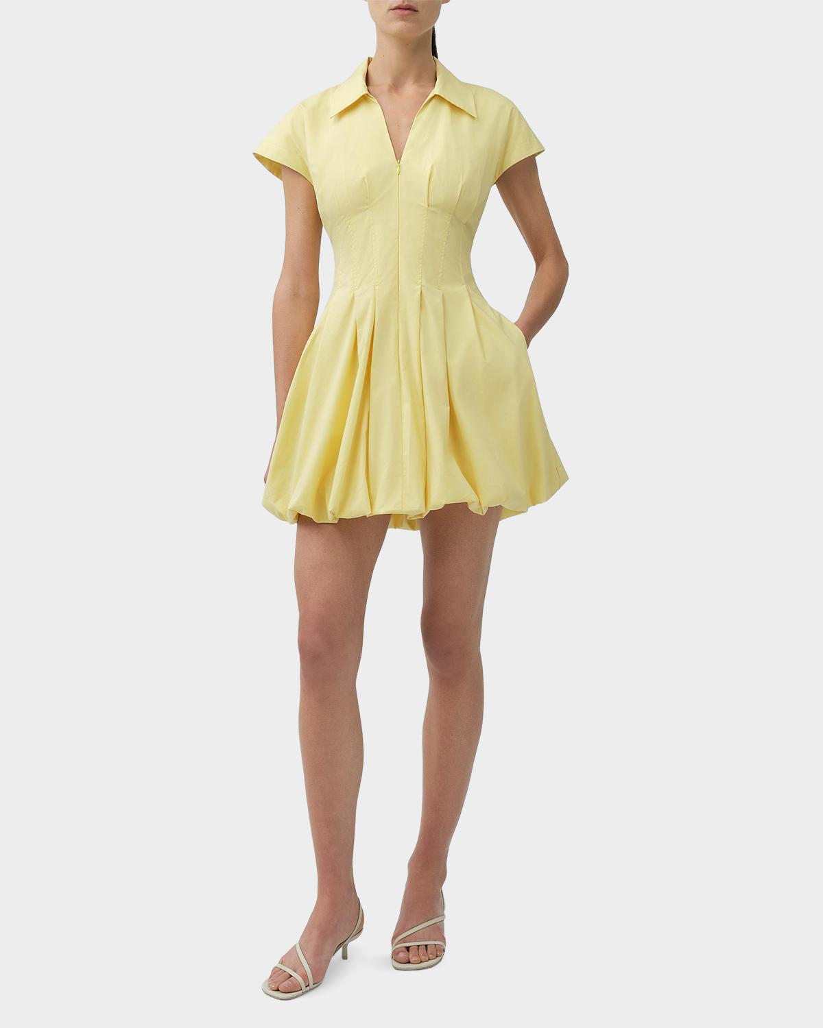 Lirinne Bubble-Hem Mini Shirtdress - thumbnail 2