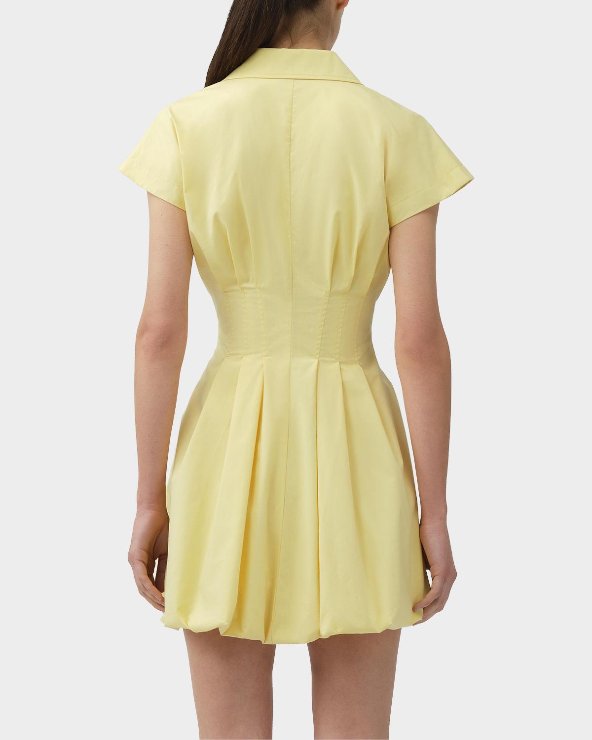 Lirinne Bubble-Hem Mini Shirtdress - thumbnail 3