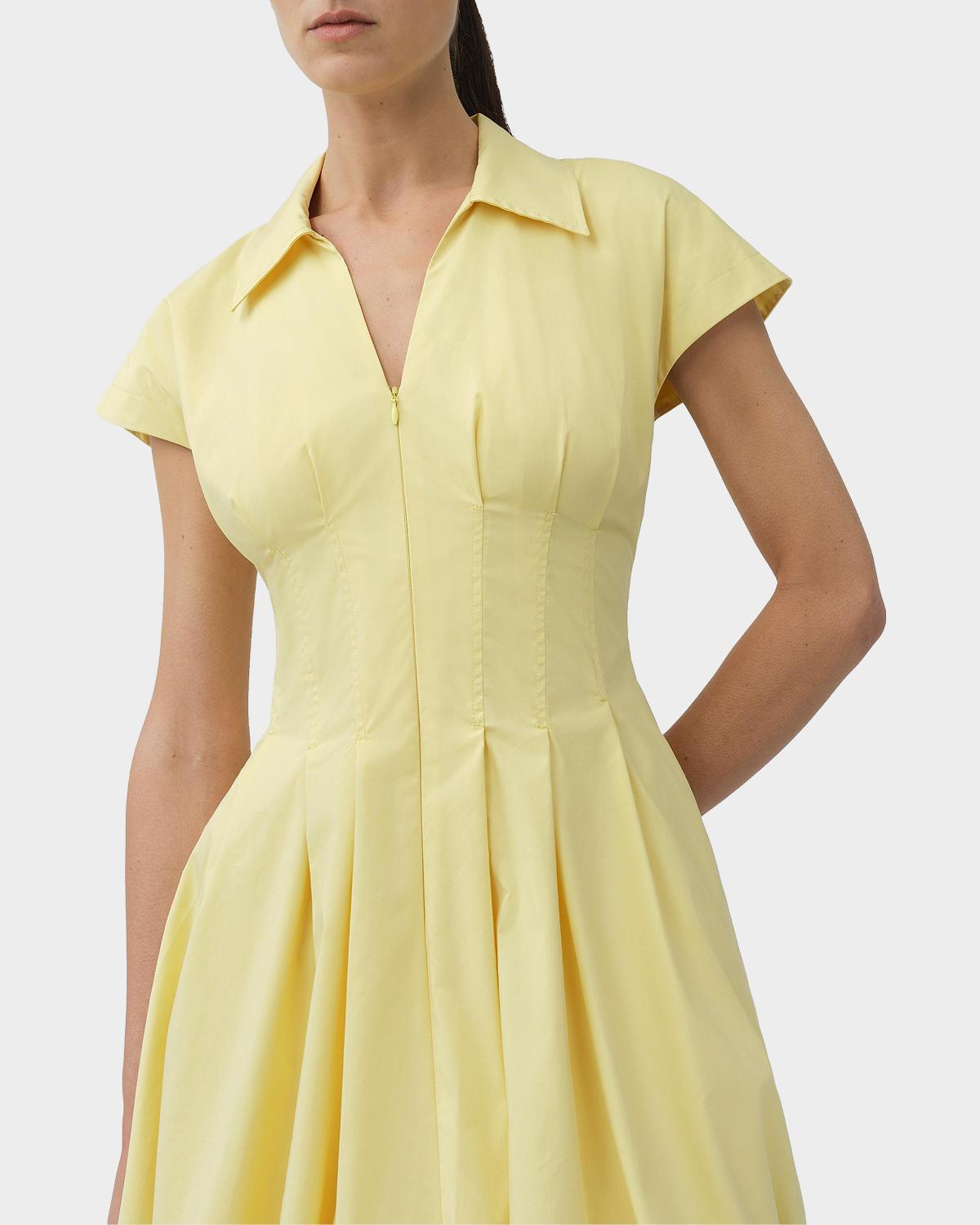 Lirinne Bubble-Hem Mini Shirtdress - thumbnail 5