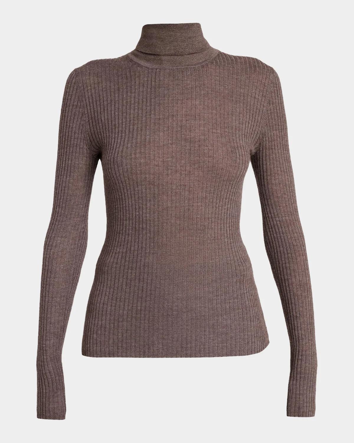 Peppe Turtleneck Cashmere Rib Top