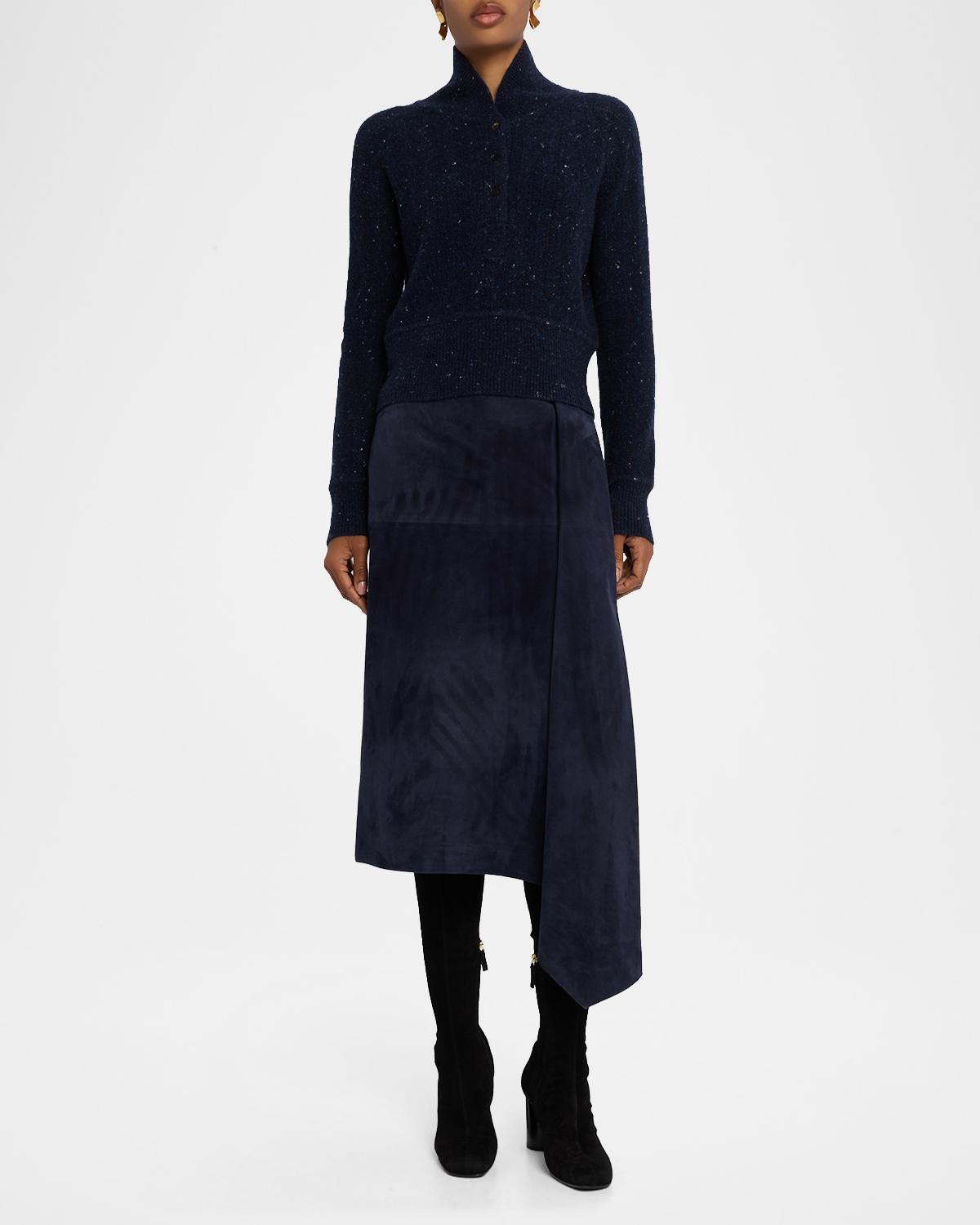 Wool-Cashmere Henley Sweater - thumbnail 2