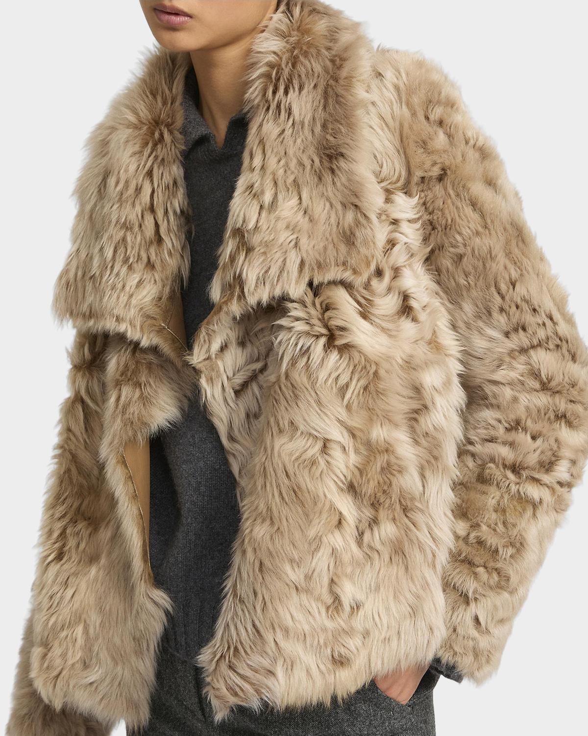 Veste Reversible Leather & Shearling Jacket - thumbnail 3