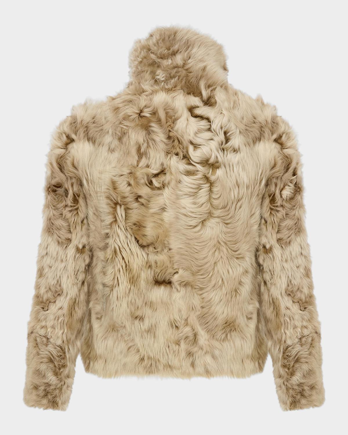 Veste Reversible Leather & Shearling Jacket - thumbnail 5