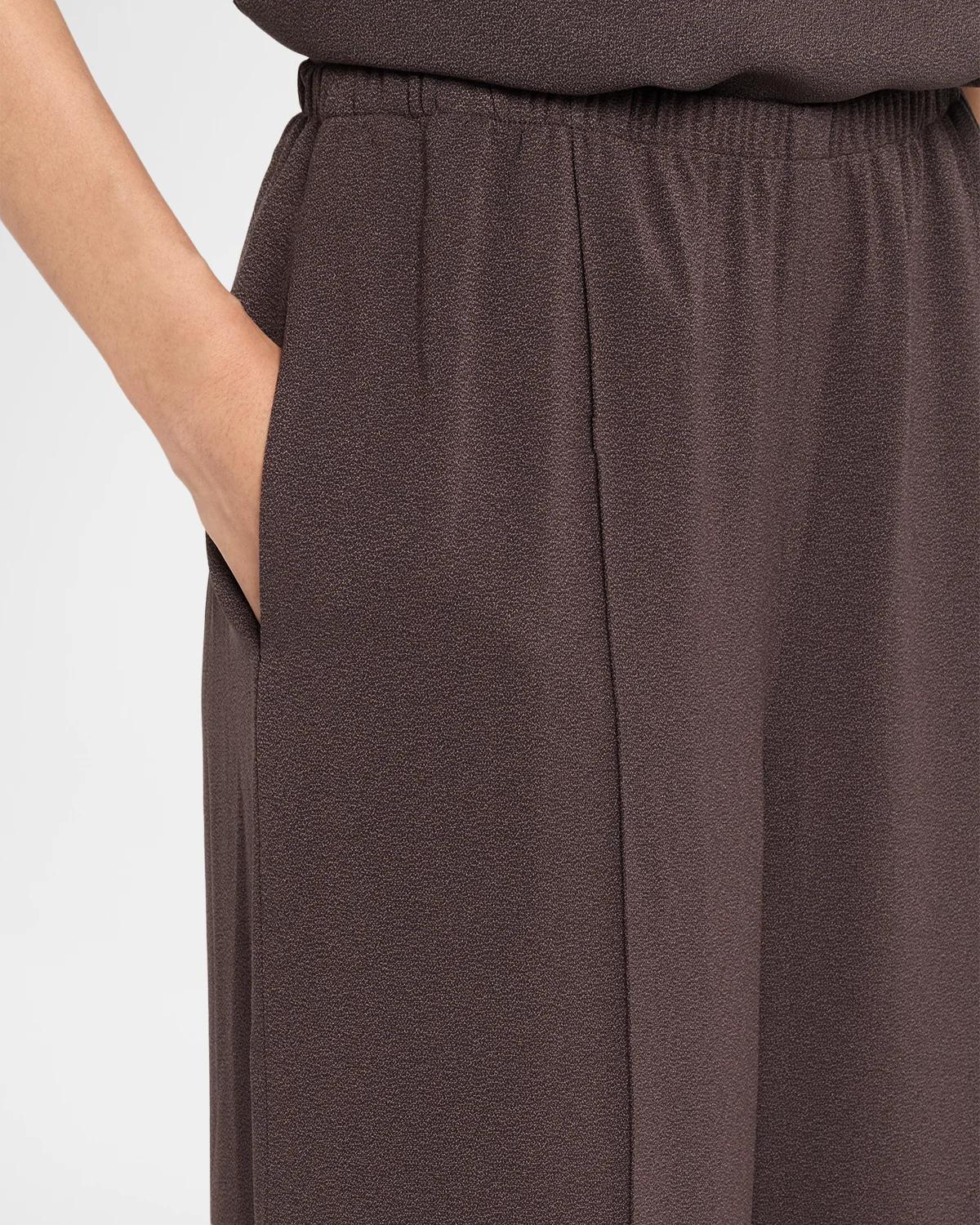 Crop Pintuck Wide-Leg Pants - thumbnail 5
