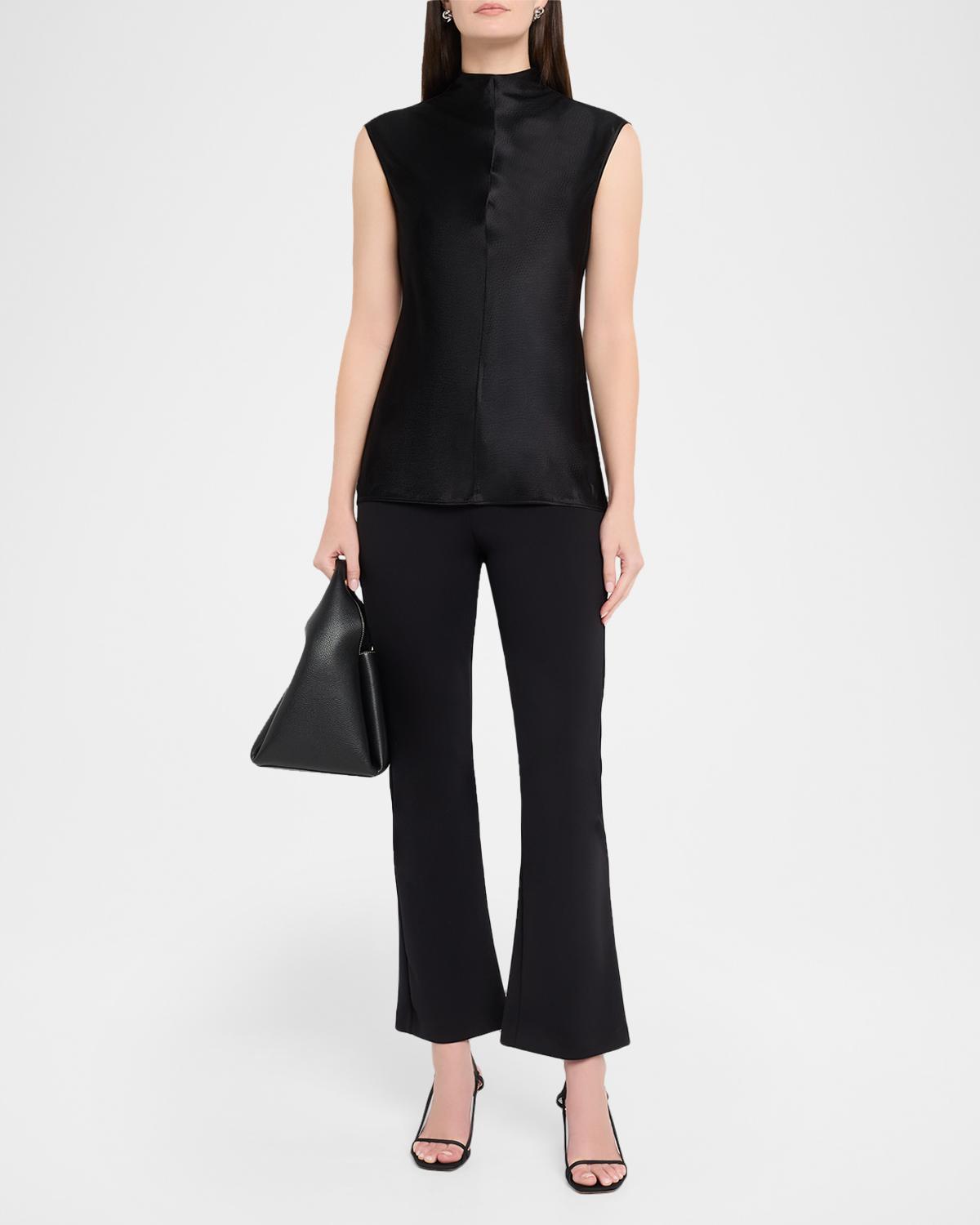 Rhea Sleeveless Hammered Satin Top - thumbnail 2