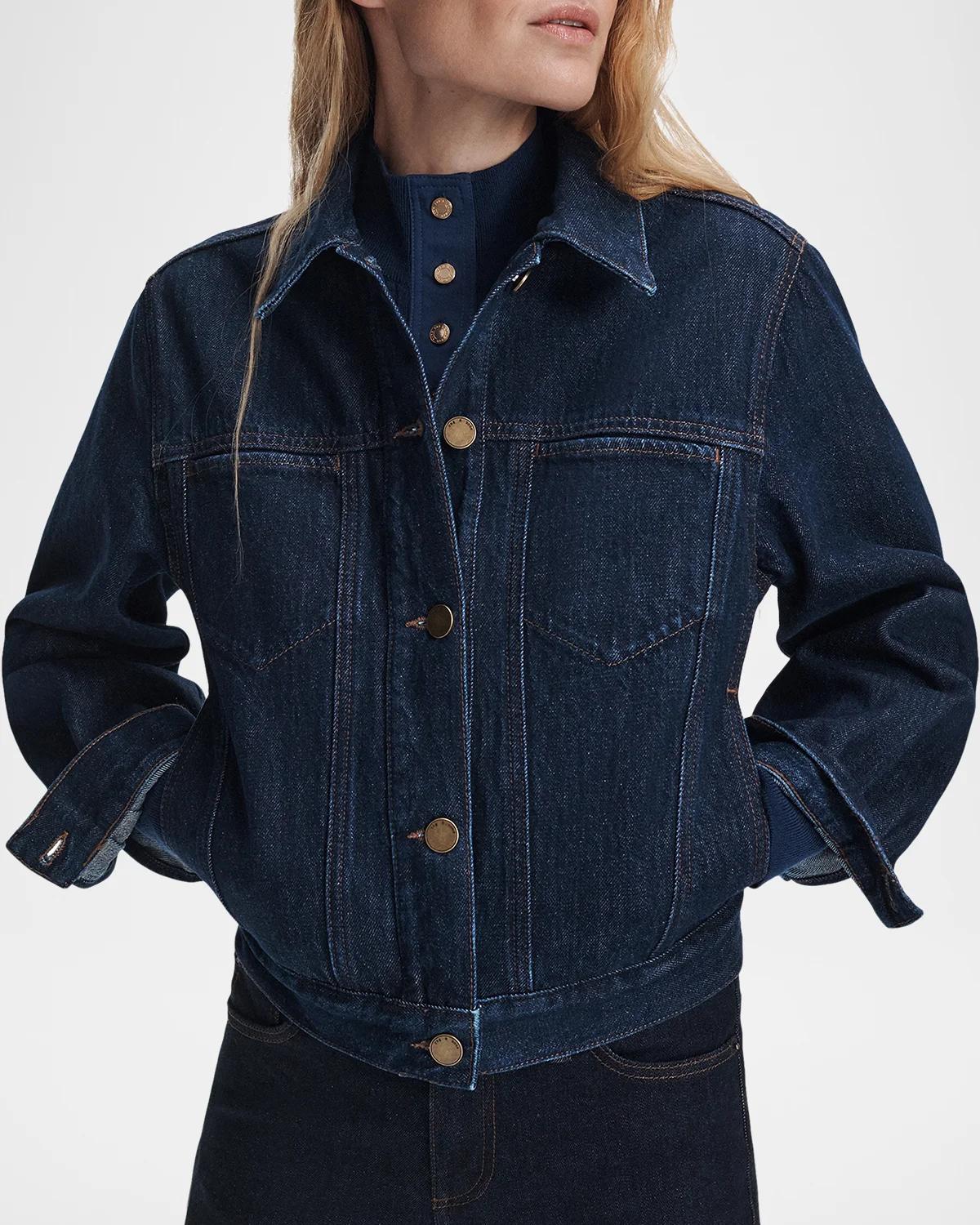 Marie Denim Trucker Jacket - thumbnail 4