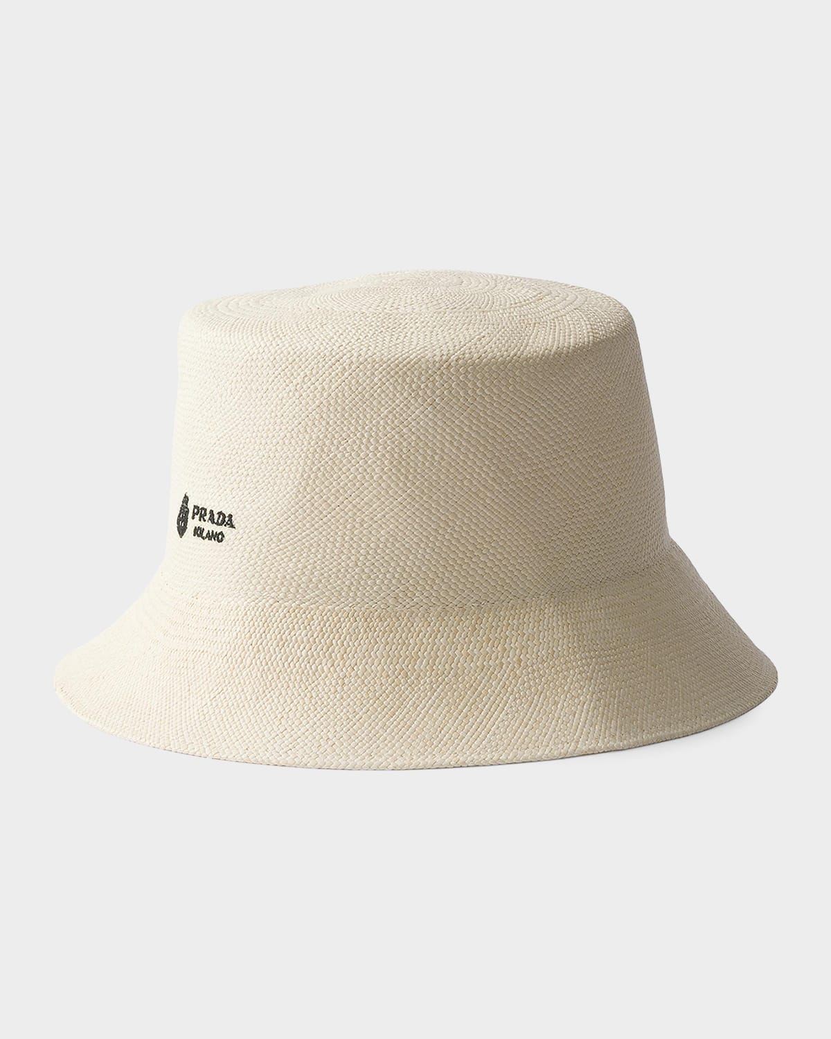 Prada Panama Fabric Bucket Hat | Neiman Marcus