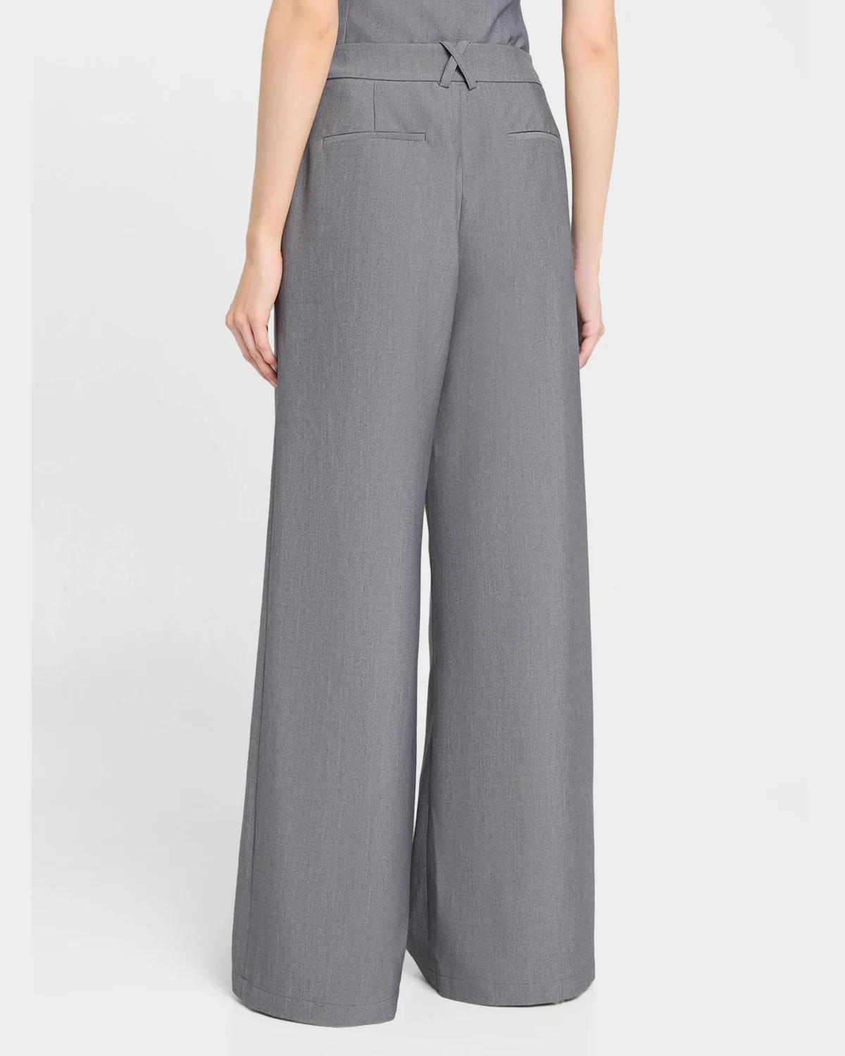 Solara Pleated Wide-Leg Pants - thumbnail 3