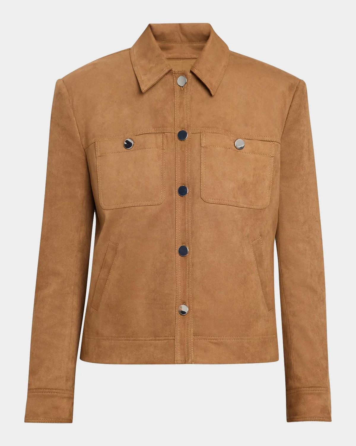 Isalya Boxy Button-Front Jacket