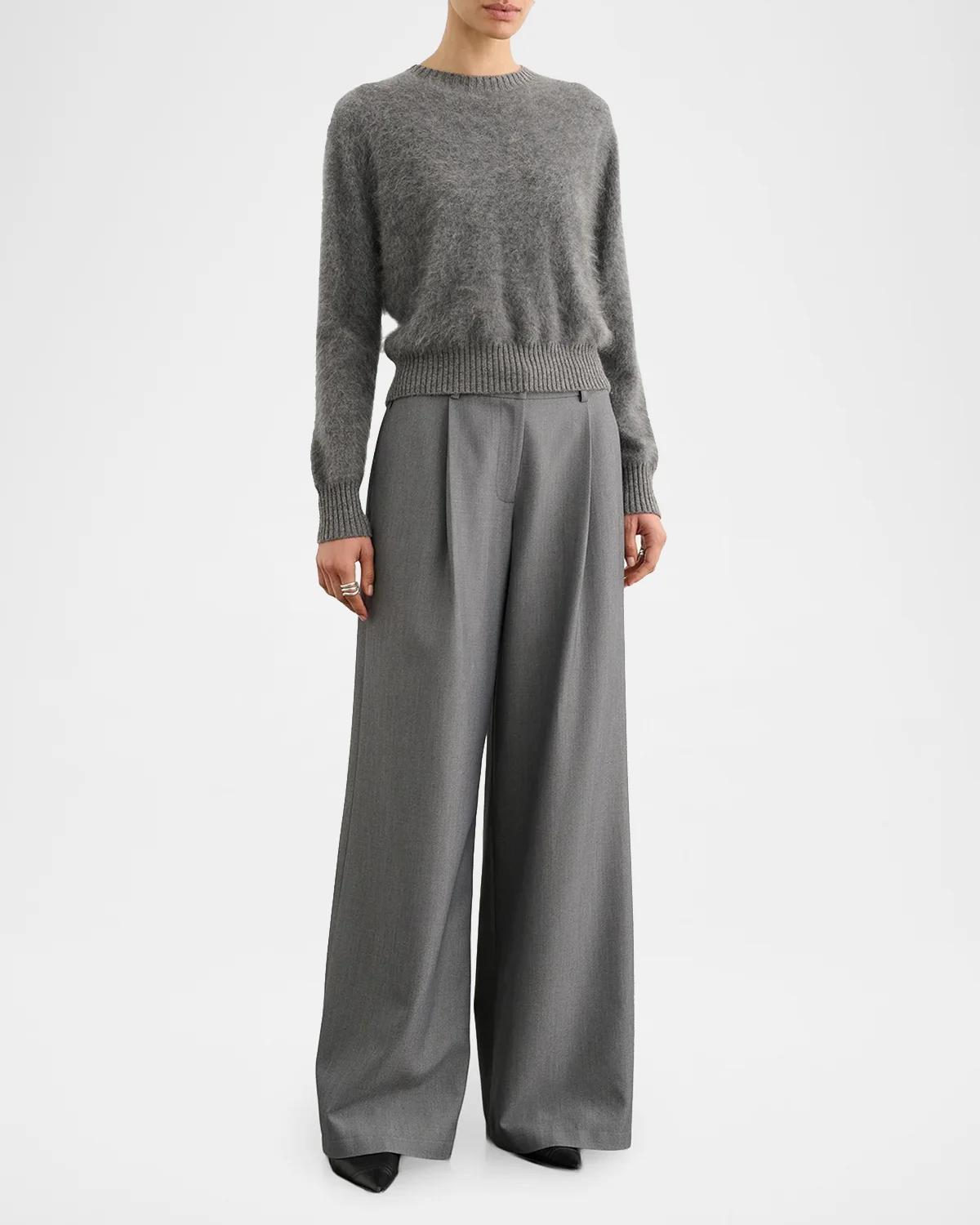 Talullah Crewneck Brushed Cashmere Sweater - thumbnail 2
