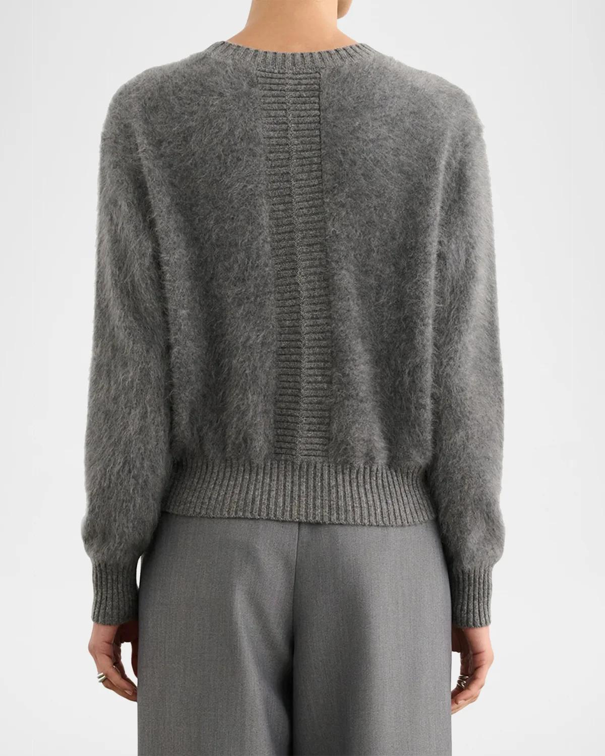 Talullah Crewneck Brushed Cashmere Sweater - thumbnail 3