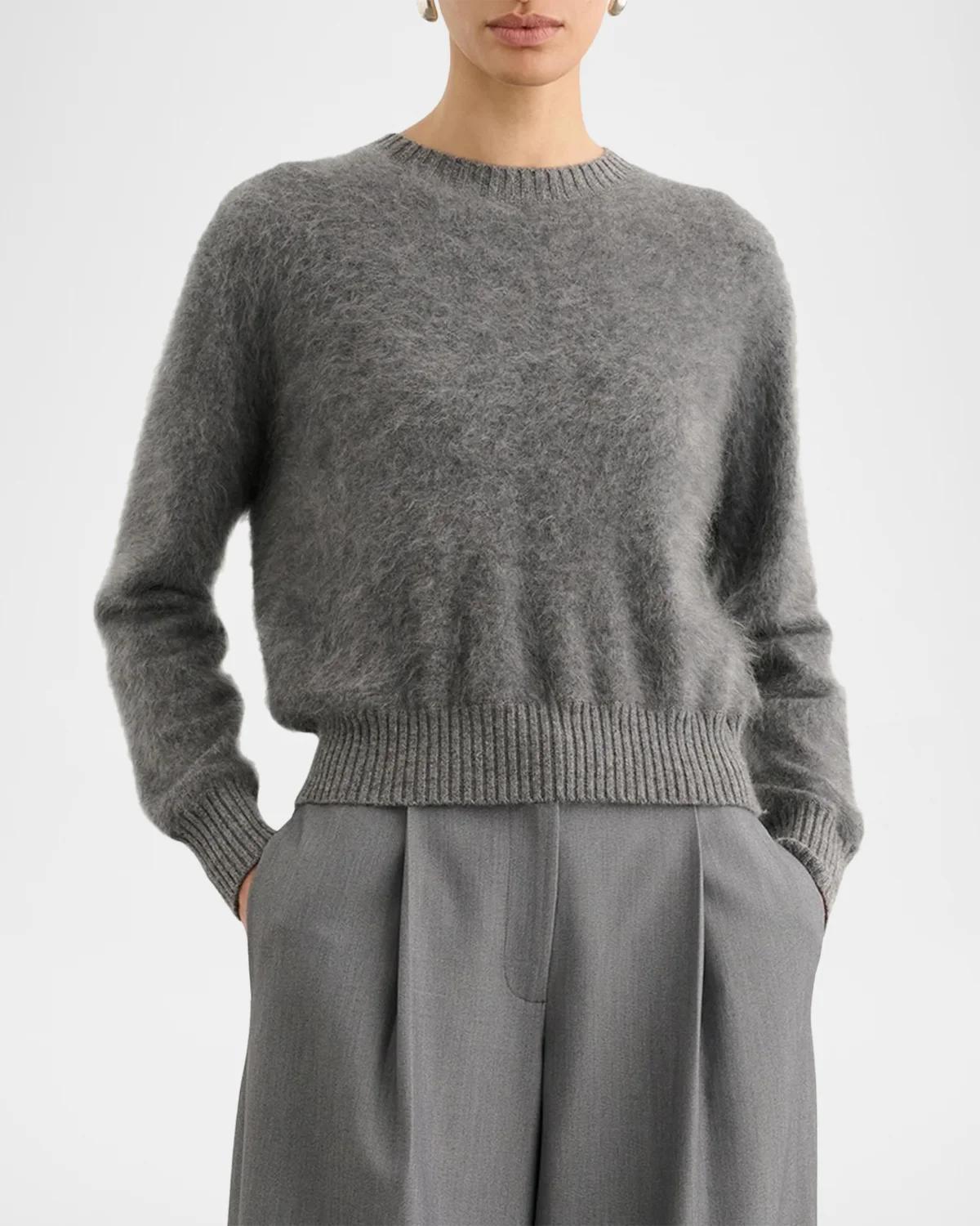 Talullah Crewneck Brushed Cashmere Sweater - thumbnail 4
