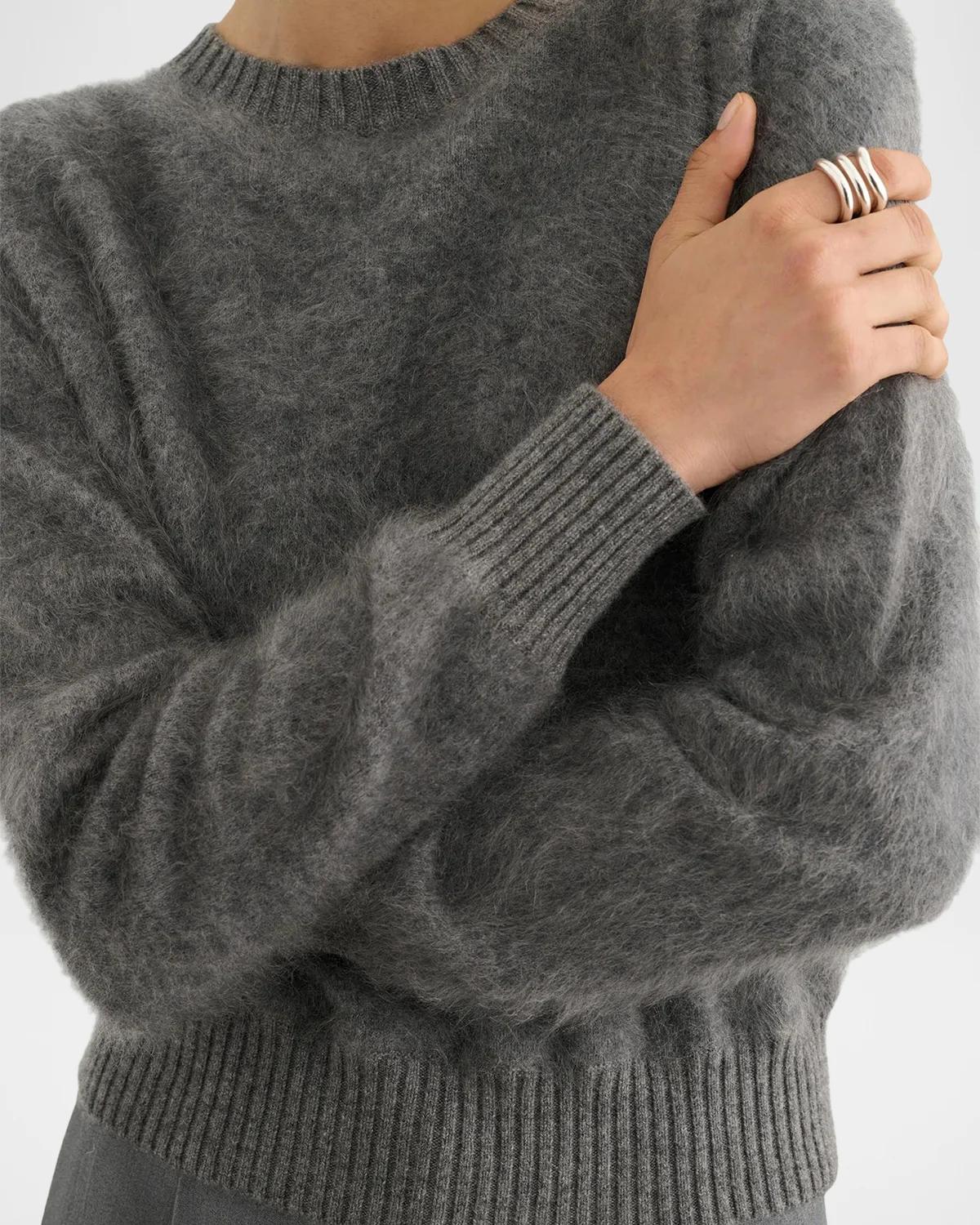 Talullah Crewneck Brushed Cashmere Sweater - thumbnail 5
