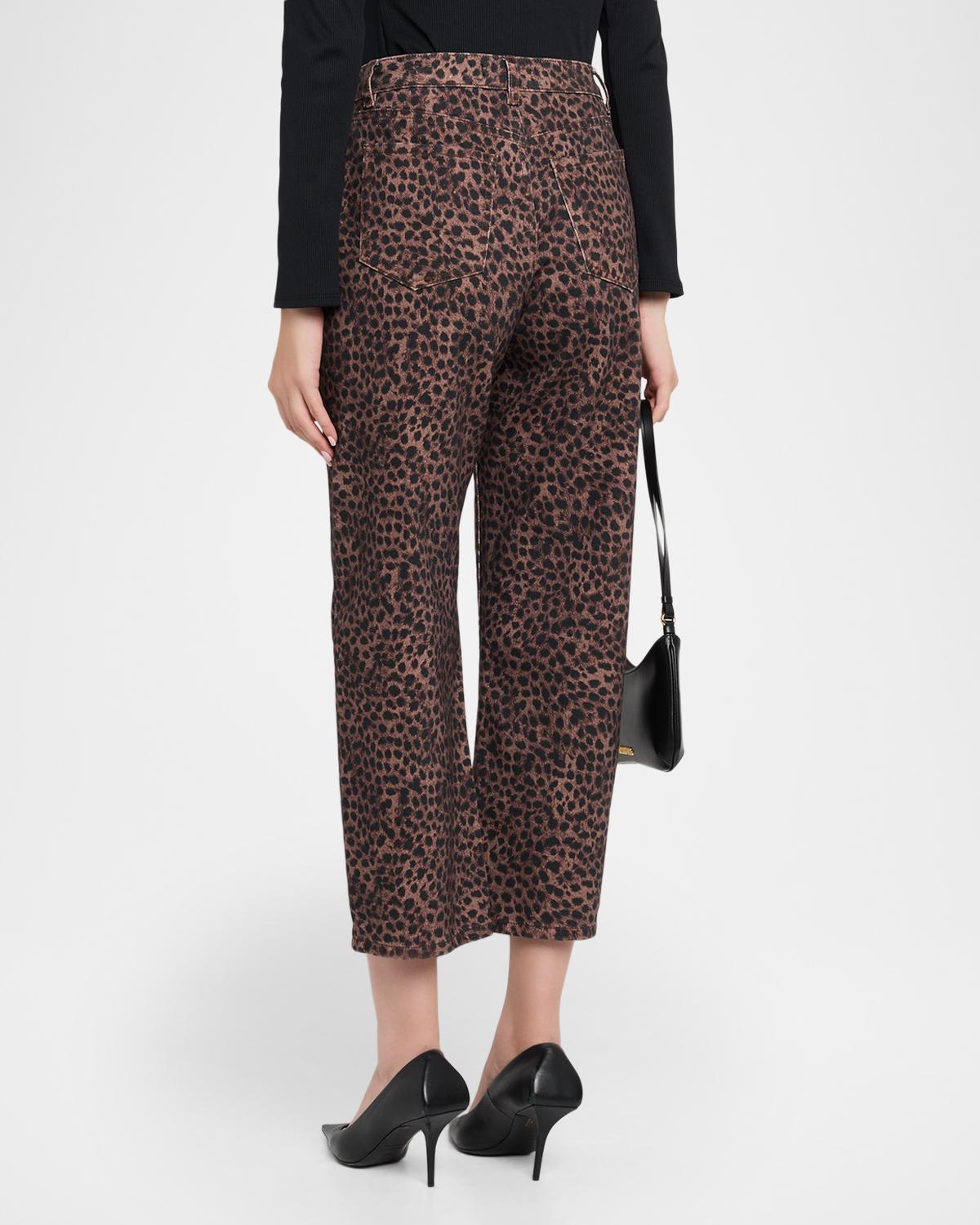 Cobel Leopard Barrel-Leg Jeans - thumbnail 3