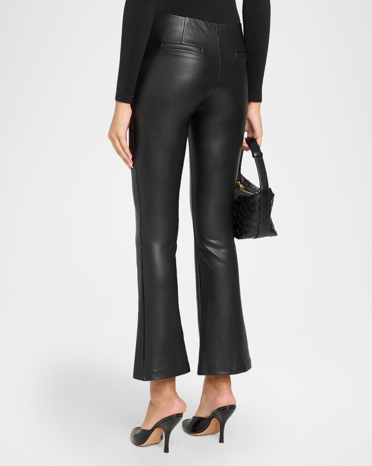 Lex Faux Leather Kick Flare Pants - thumbnail 3