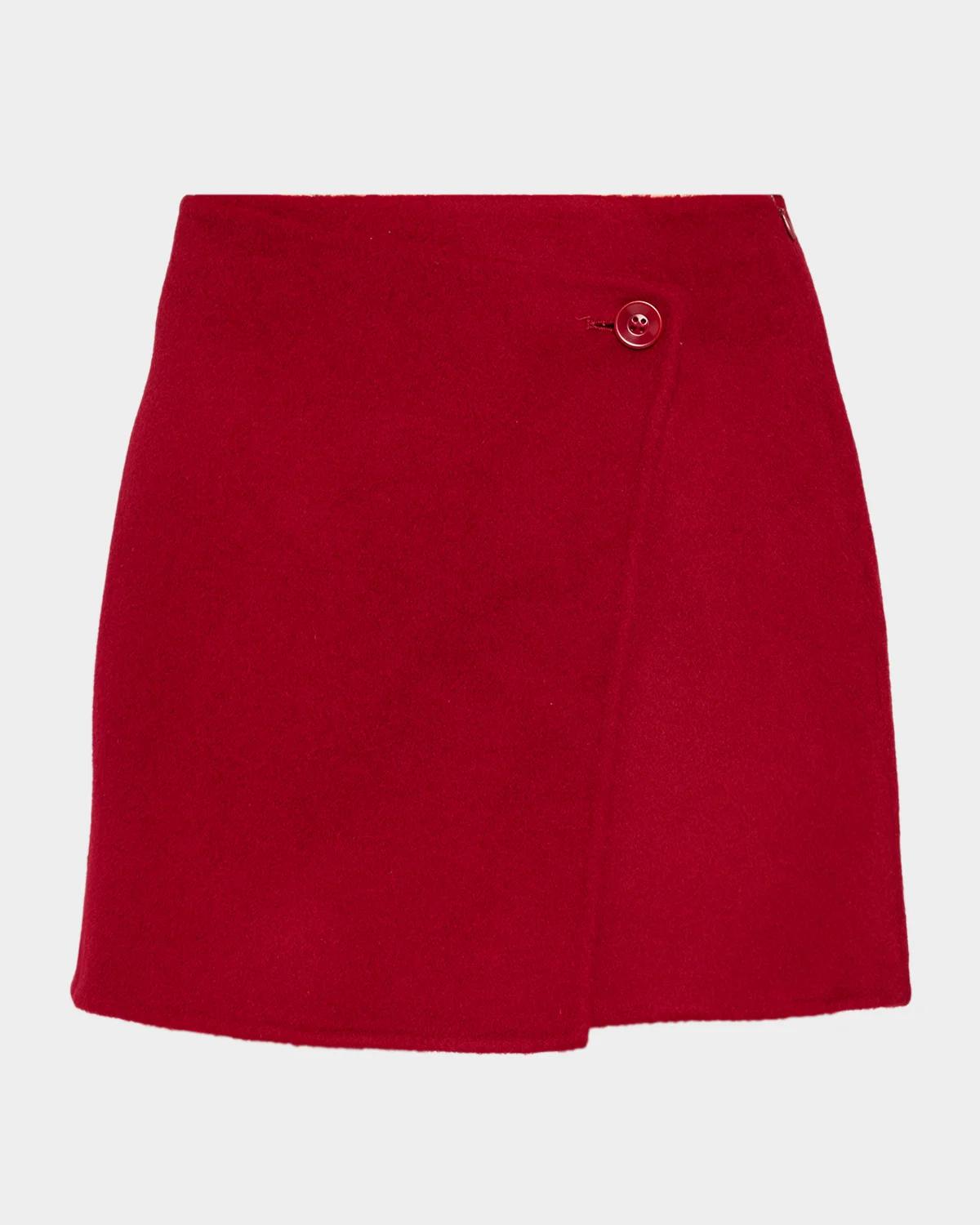Leyla Wool Mini Skirt