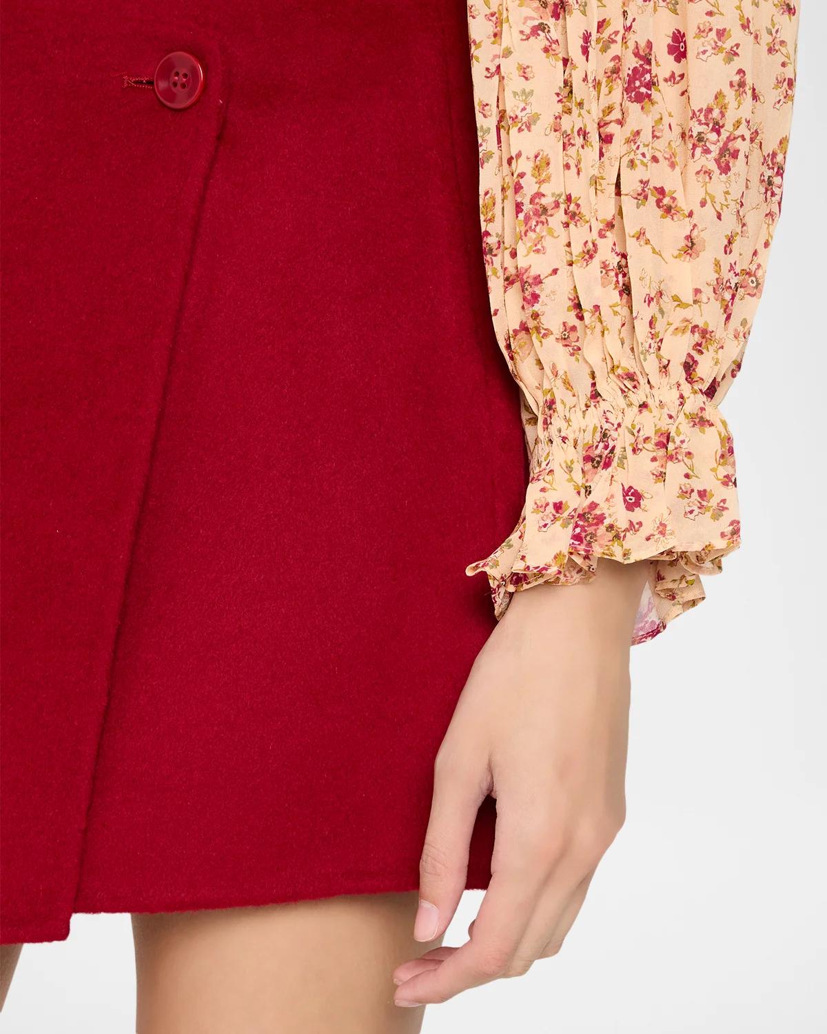Leyla Wool Mini Skirt - thumbnail 5